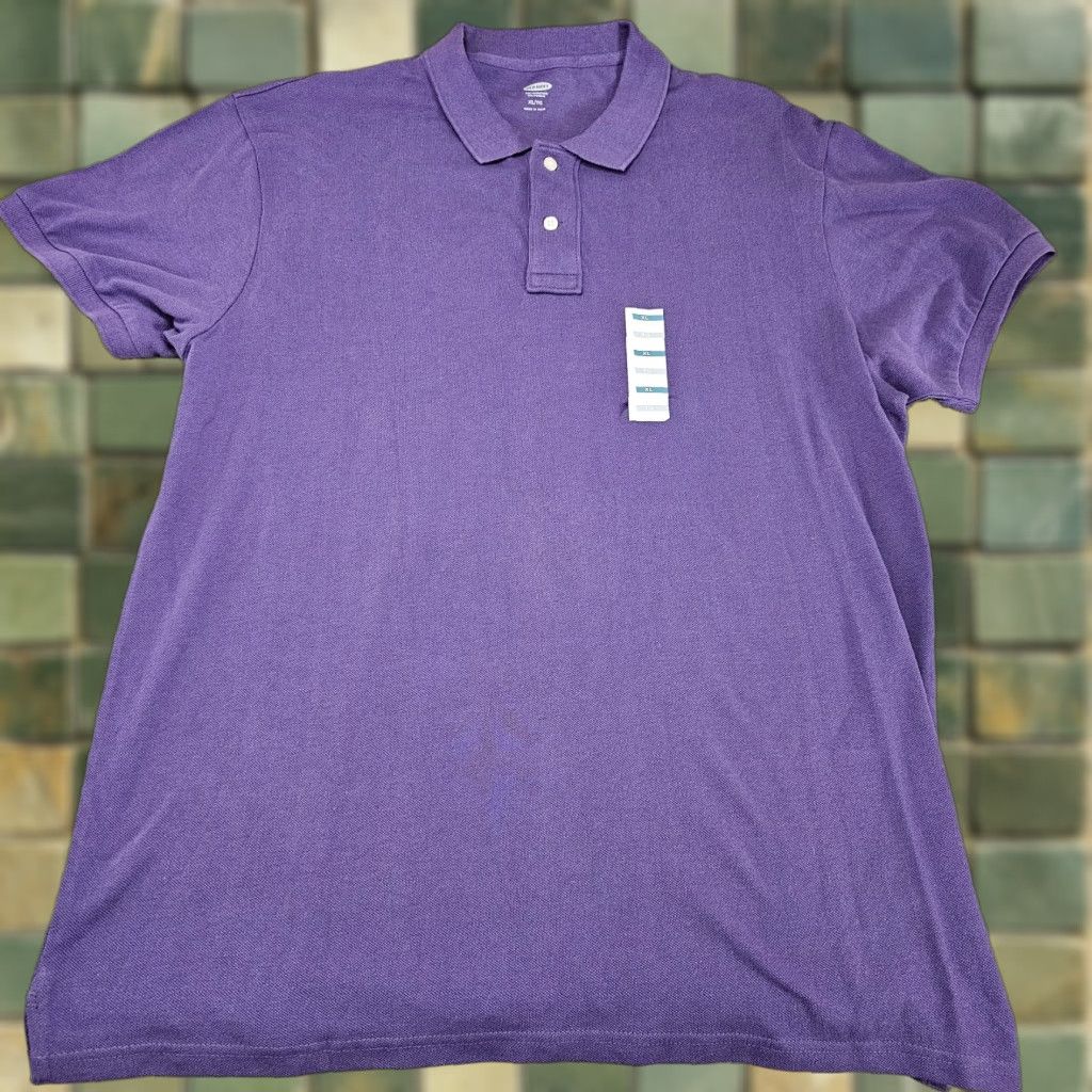 Old Navy Old Navy Polo Shirt Mens XL Purple Knit Cotton Golf Preppy Size US XL / EU 56 / 4 - 1 Thumbnail
