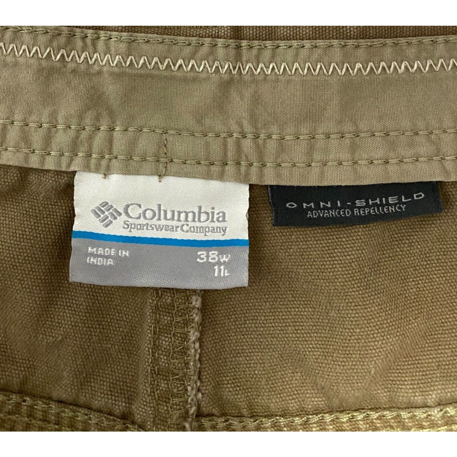 Vintage Columbia Men's Shorts Cargo Pocket Regular Size 38 Khaki Brown Canvas Cotton Summer Outdoor Size US 38 / EU 54 - 6 Thumbnail