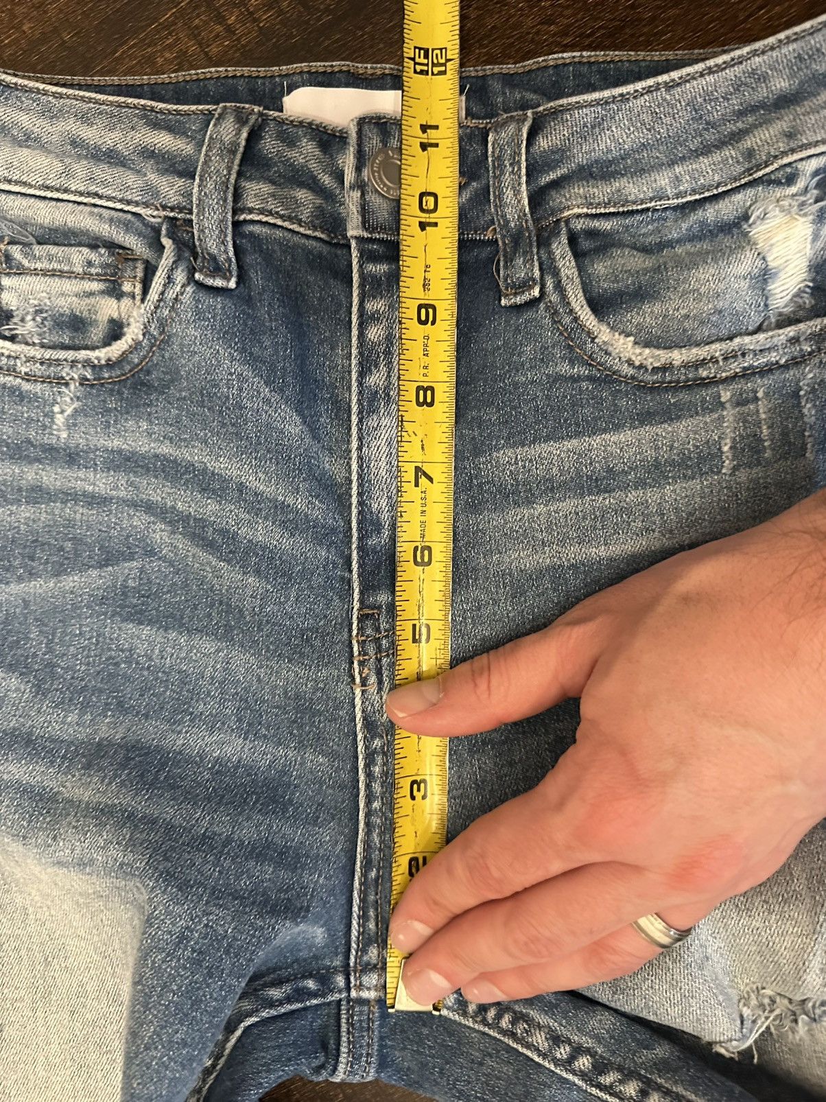 Other Vervet High Rise Straight Distressed Jeans Women’s Size 24 Size 24" / US 00 / IT 34 - 3 Thumbnail