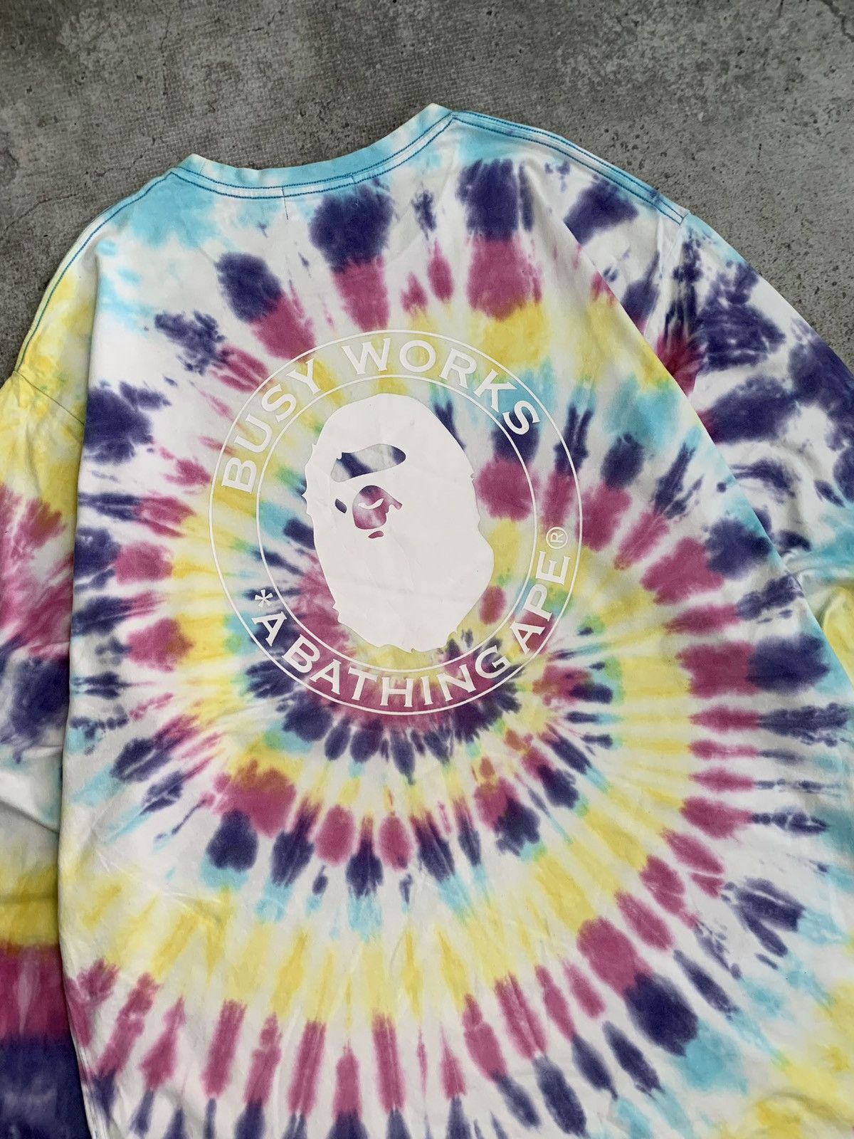 Bape LONGSLEVEE TIE DYE BAPE Size US XXL / EU 58 / 5 - 4 Thumbnail