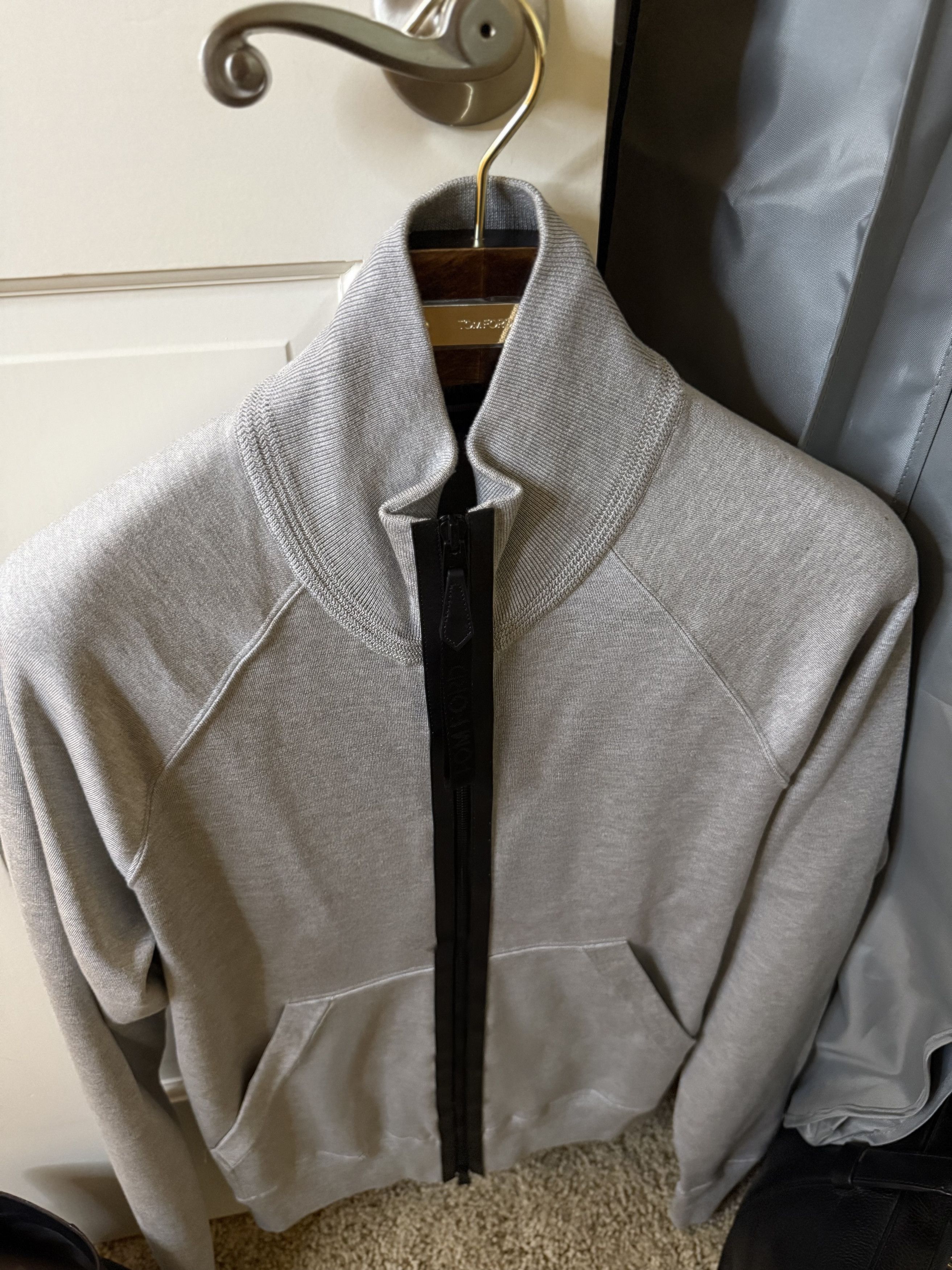 Tom Ford Best Dressed Rare $3K w/Tax Silk Blend Leather Accent Jacket Size US M / EU 48-50 / 2 - 16 Thumbnail