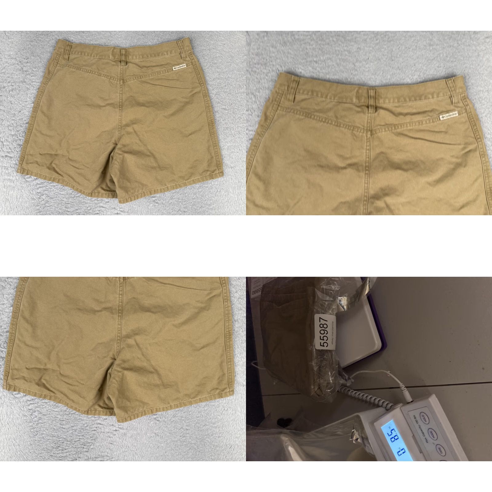 Vintage Columbia Shorts Womens 10 Beige Twill Hiking 6" Duck Fabric Pockets Outdoor Size 32" / US 10 / IT 46 - 9 Thumbnail