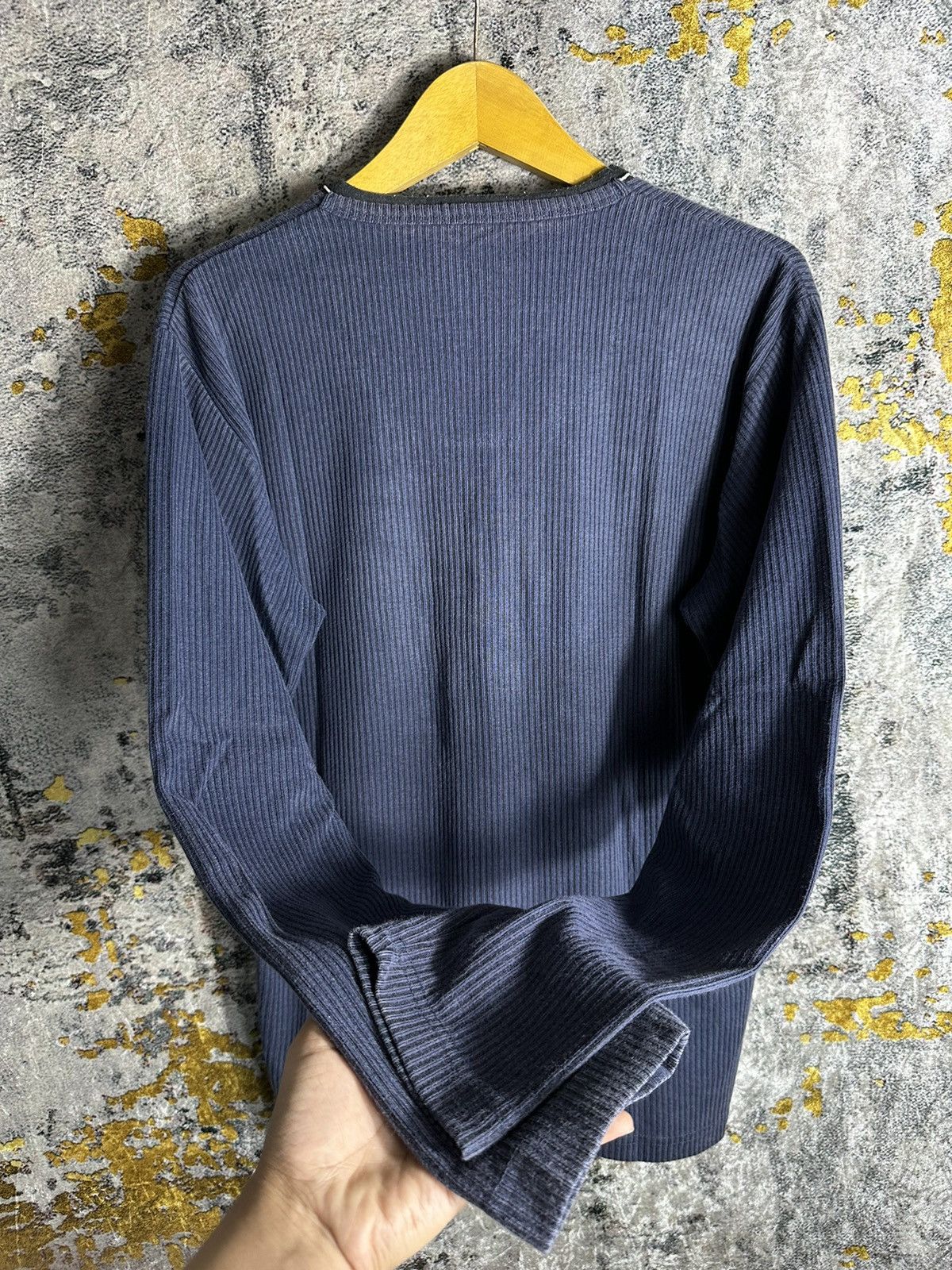 If Six Was Nine CRAZY FADED JAPANESE GOTHIC WESTERN ROCK DOUBLE LAYER LS Size US L / EU 52-54 / 3 - 6 Thumbnail