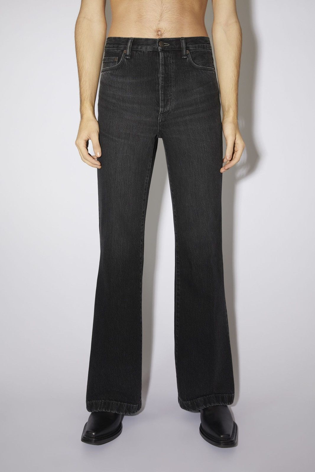 image of 1978 Acne Studios Bootcut Jeans in Black, Men's (Size 30)