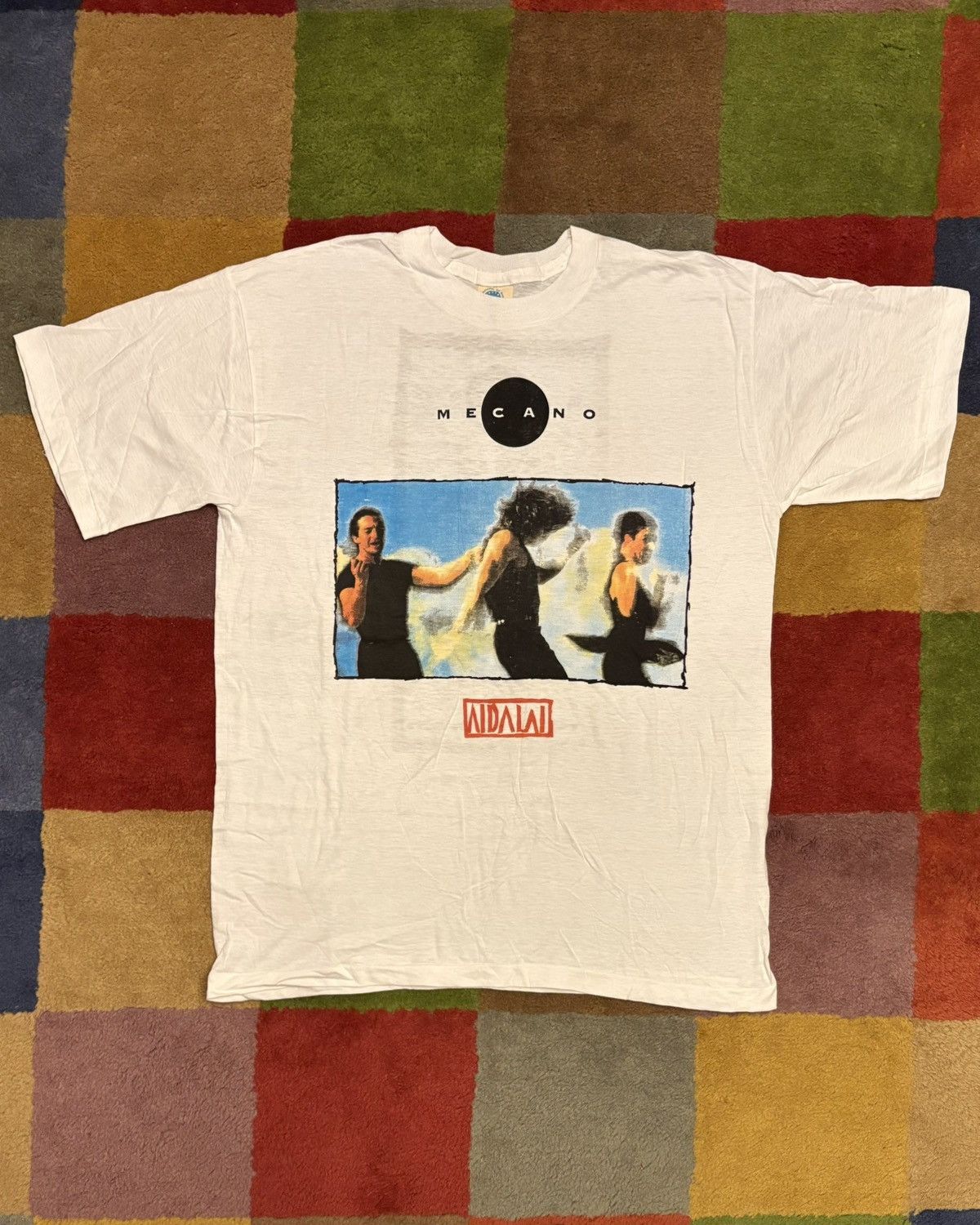 Vintage Rare 1991 Mecano Aidalai Vintage Tour Shirt Size US XL / EU 56 / 4 - 1 Thumbnail