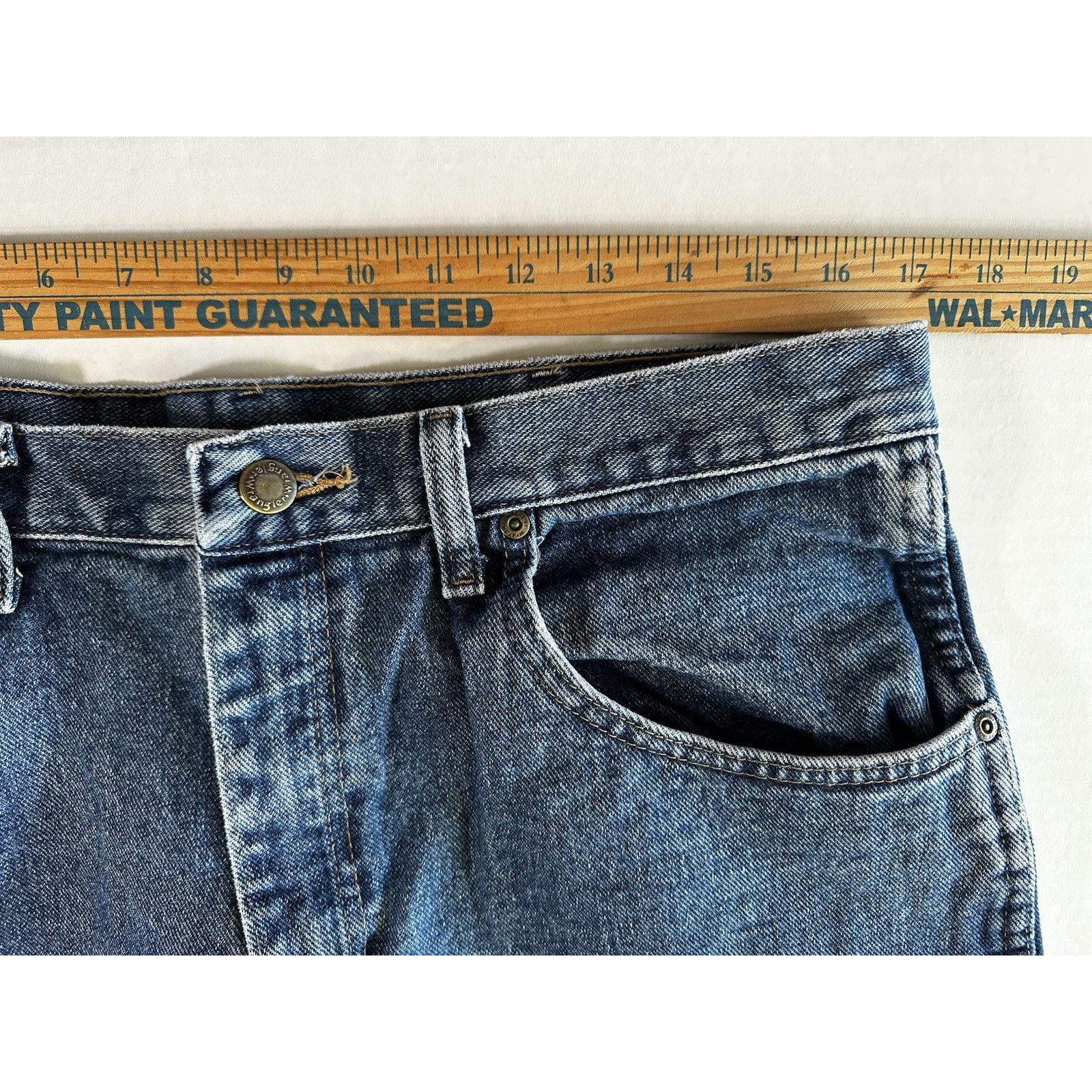 Wrangler Wrangler Rugged Wear Denim Blue Jeans 36x34 Straight Western Size US 36 / EU 52 - 8 Thumbnail