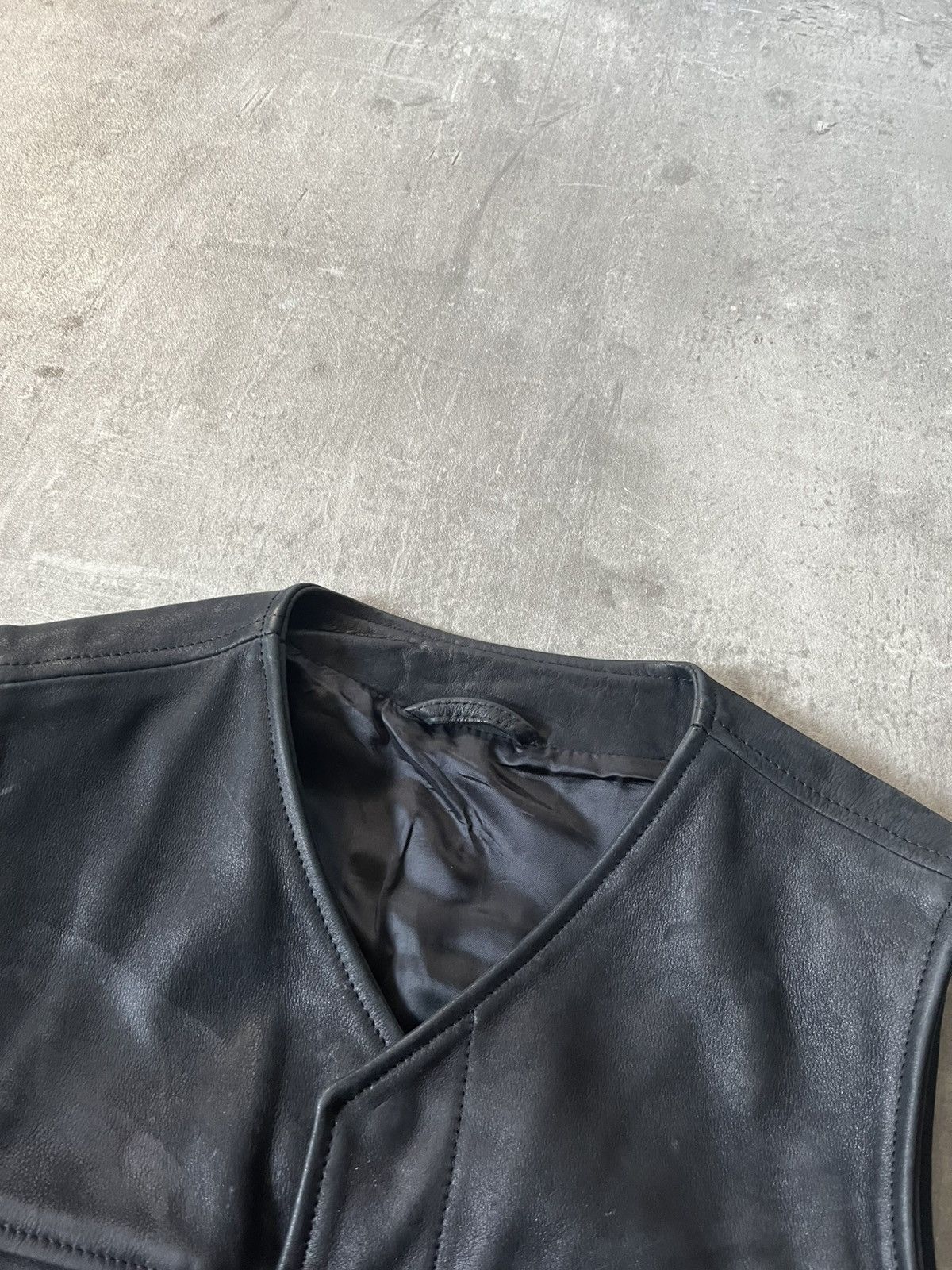 Maison Margiela Maison Margiela A/W 10 Replica Bikers Waistcoat leather vest Size US S / EU 44-46 / 1 - 4 Thumbnail