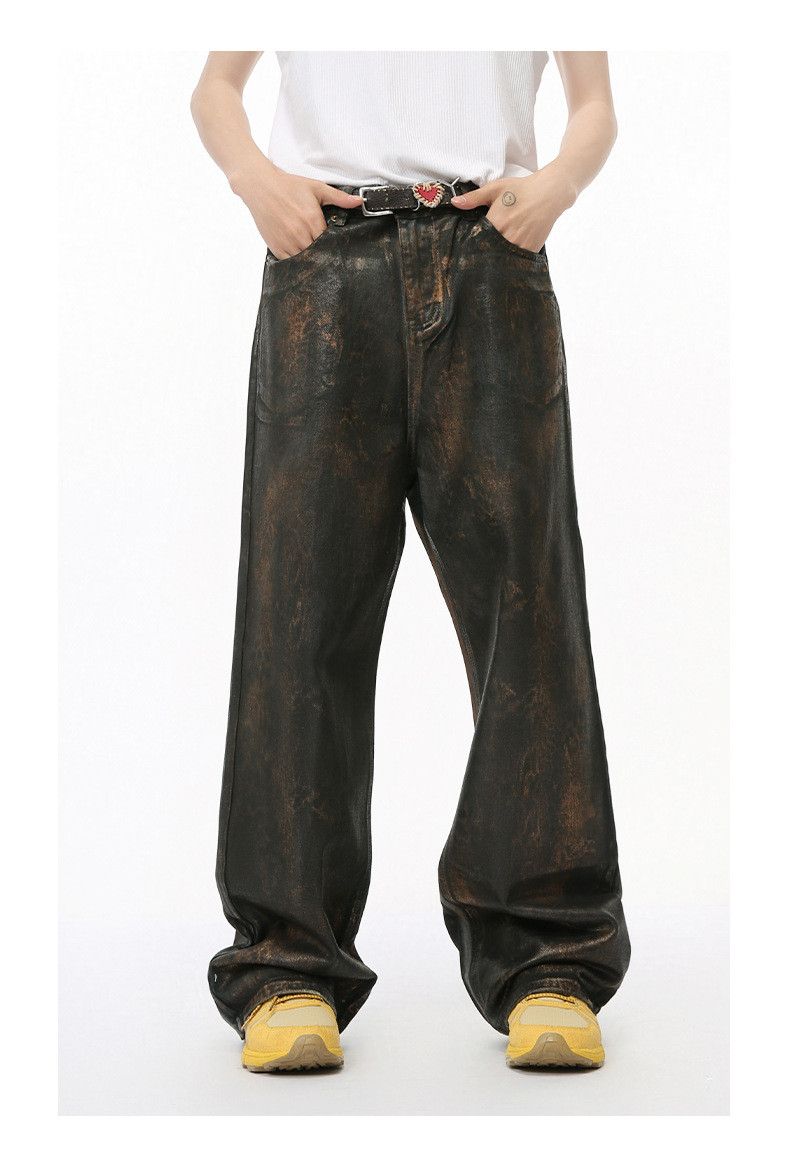 Jean Tiger Baggy Waxed Denim Jeans Size US 30 / EU 46 - 7 Thumbnail