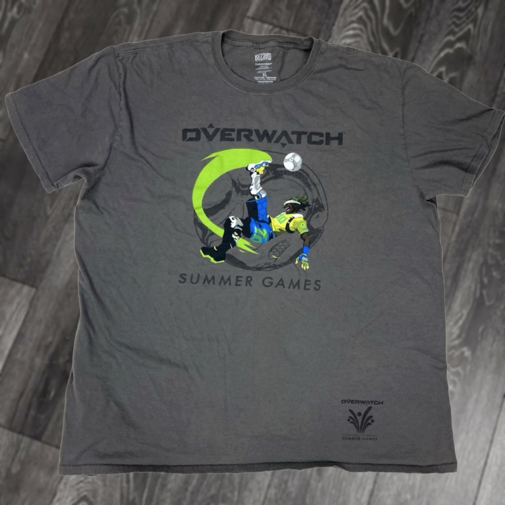 Vintage VINTAGE Blizzard Entertainment Overwatch Graphic T-shirt Men XL Gray Short Sleeve Size US XL / EU 56 / 4 - 1 Thumbnail