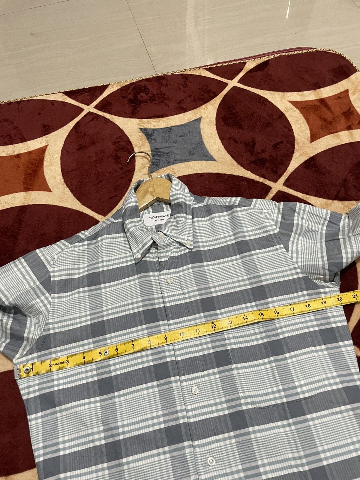 Thom Browne THOM BROWNE Chest Pocket Oxford Shirt Stripe Size US M / EU 48-50 / 2 - 2 Thumbnail