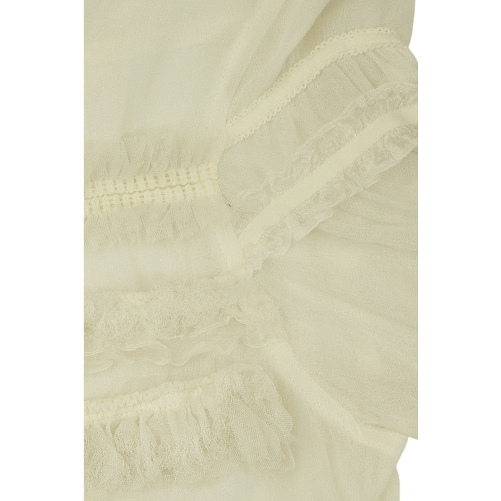 Comme des Garcons White Ruffle Top Size S / US 4 / IT 40 - 3 Thumbnail