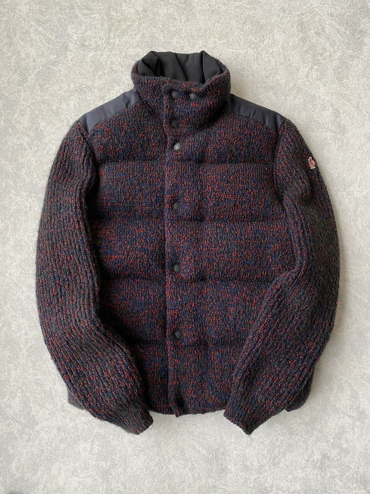Moncler Moncler Grenoble $4500 Hybrid Tweed Knit Down Jacket Size US XL / EU 56 / 4 - 1 Thumbnail