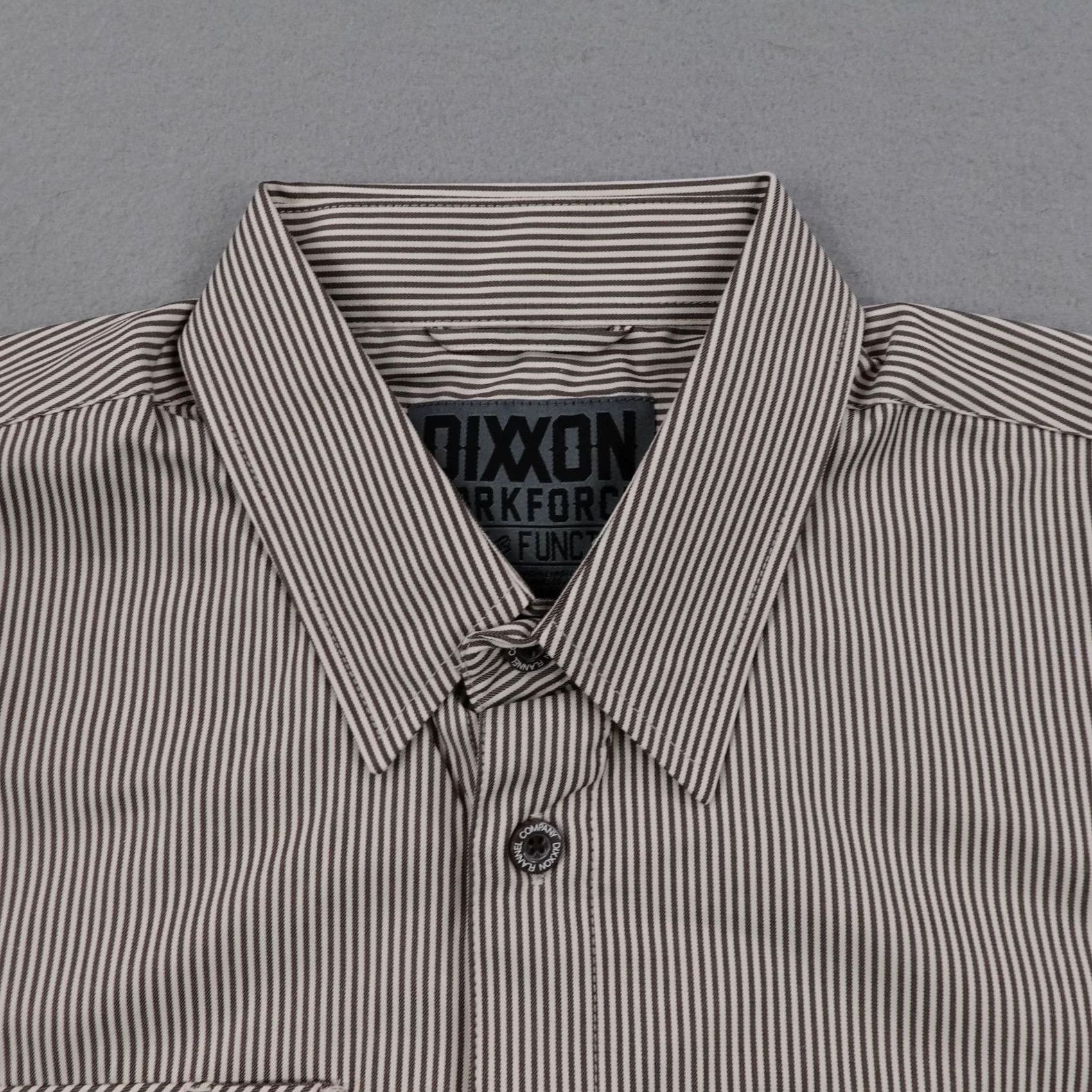 Vintage Dixxon Shirt Men Medium Brown Stripes Button Up Form Function Work NEW Size US M / EU 48-50 / 2 - 2 Thumbnail