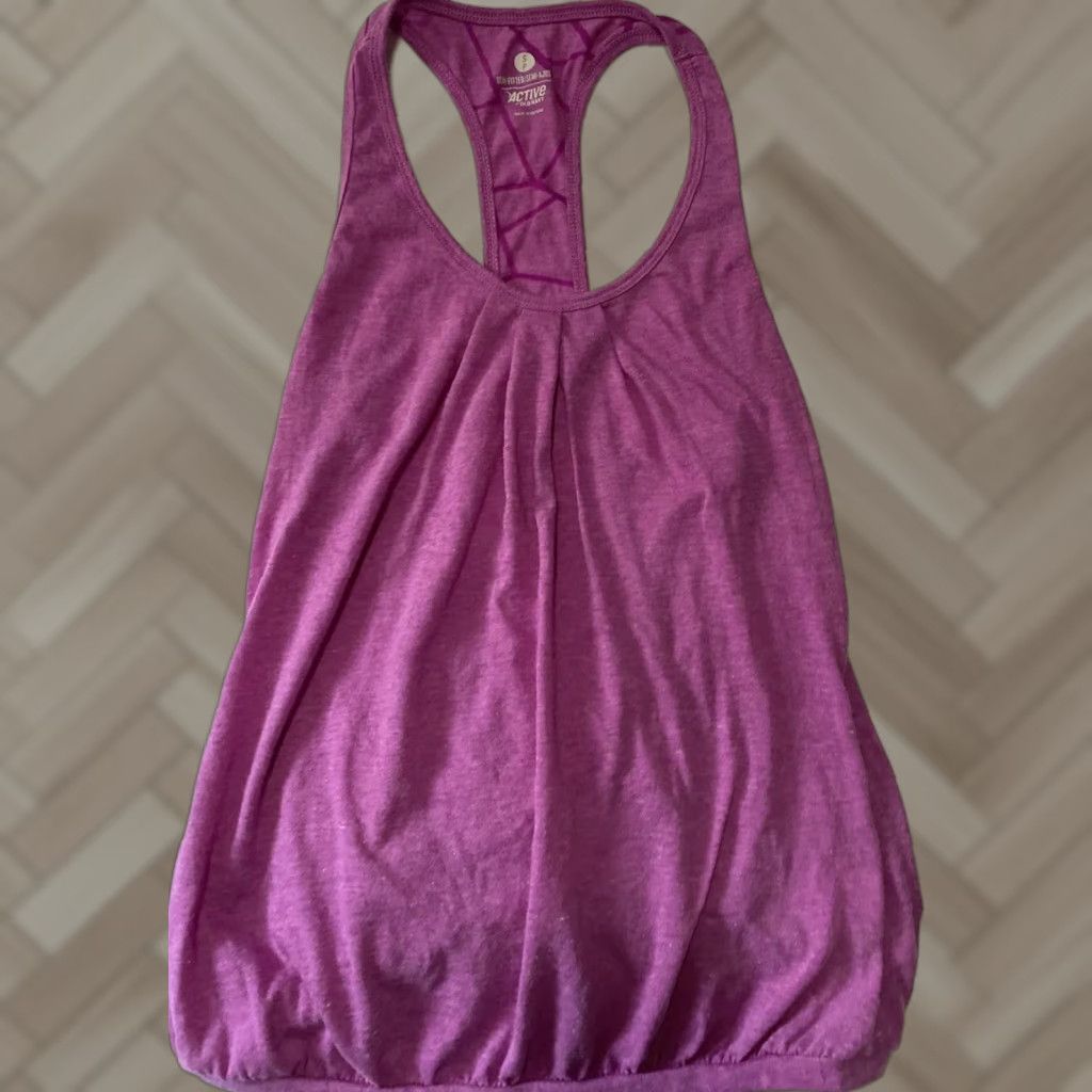 Old Navy Old Navy T-Shirt Women’s S Sleeveless Solid Casual Blouse Tops Purple Cotton Polyester Mock Neck Short Sleeve Athletic Fit Regular Summer Size S / US 4 / IT 40 - 1 Thumbnail