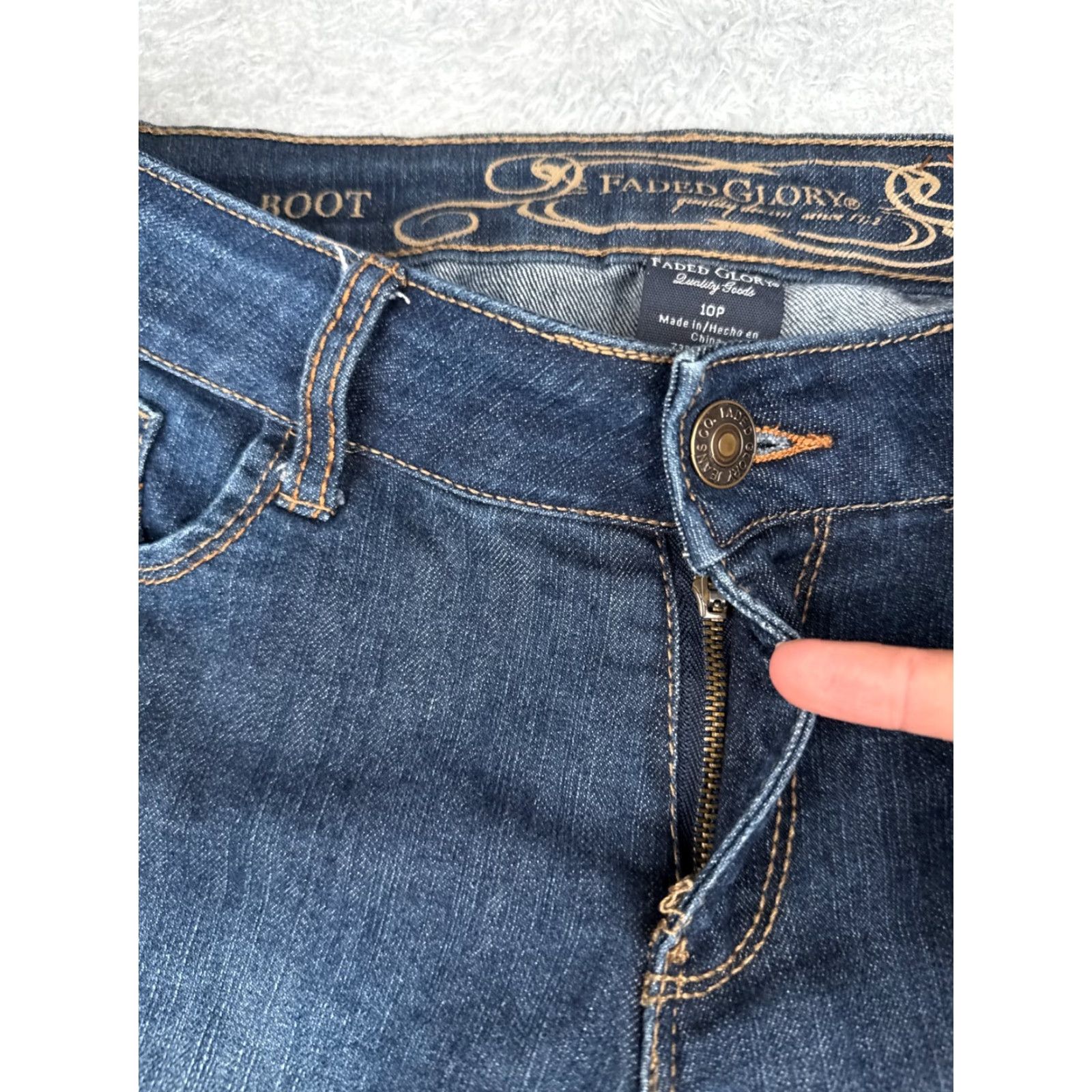 Faded Glory Faded Glory Jeans Womens 10P Blue Denim Stretch Bootcut Cotton Blend 32x30 Size 32" / US 10 / IT 46 - 5 Thumbnail