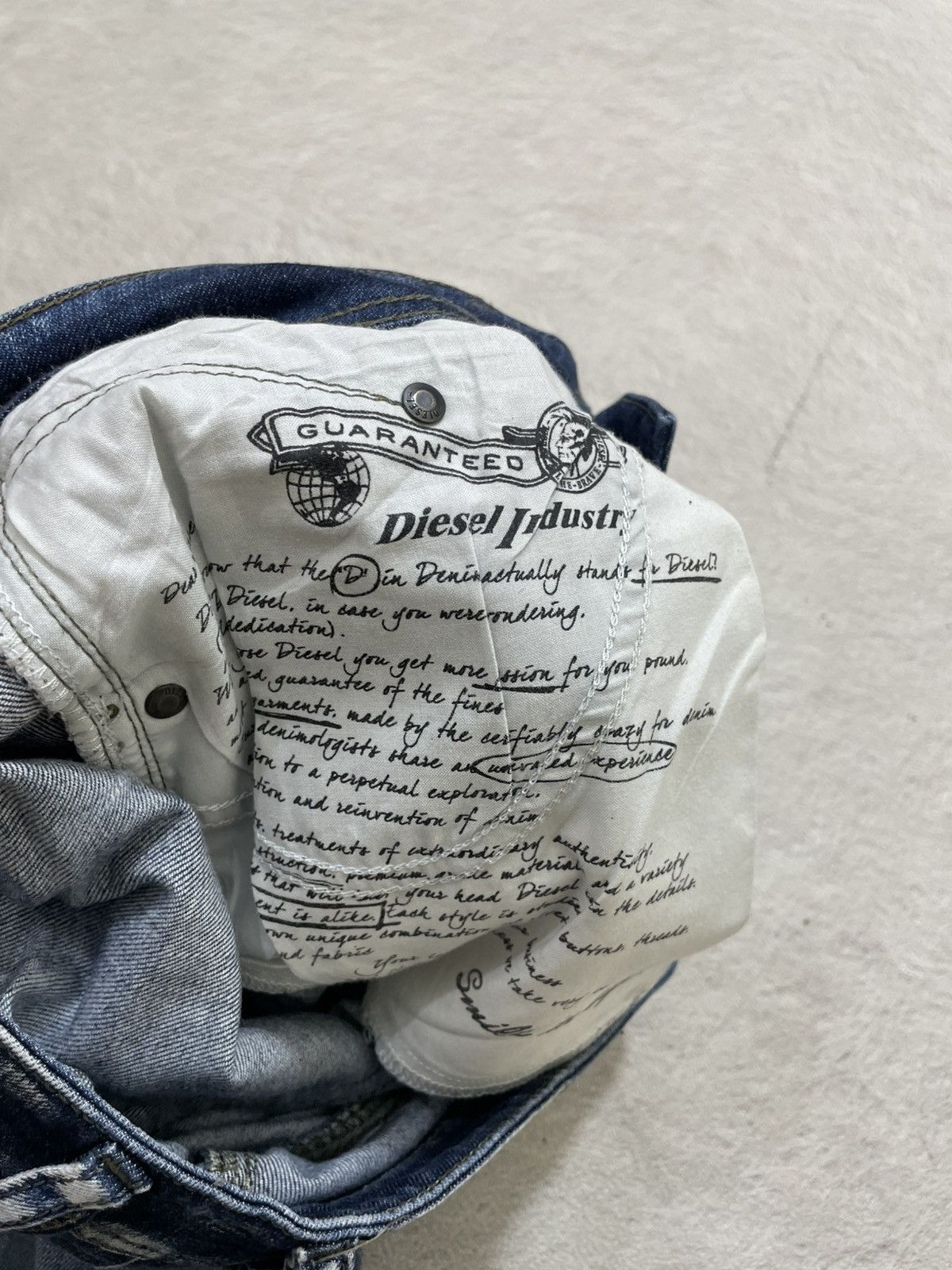 Kapital 2000s Diesel Belther Ripped Denim faded Y2K Ifsix LGB number Size US 30 / EU 46 - 8 Thumbnail