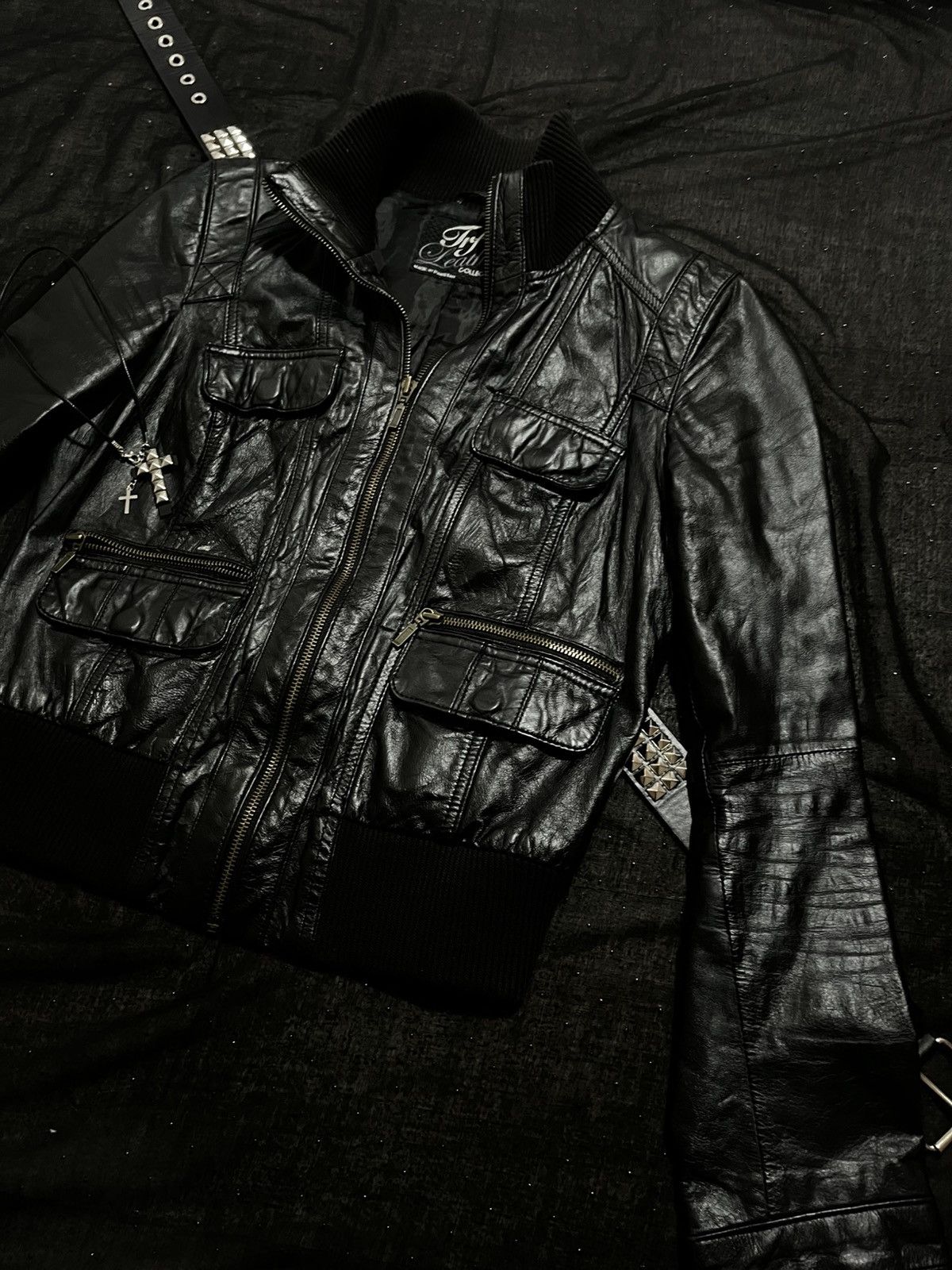Other Trf leather vintage biker jacket Size M / US 6-8 / IT 42-44 - 6 Thumbnail