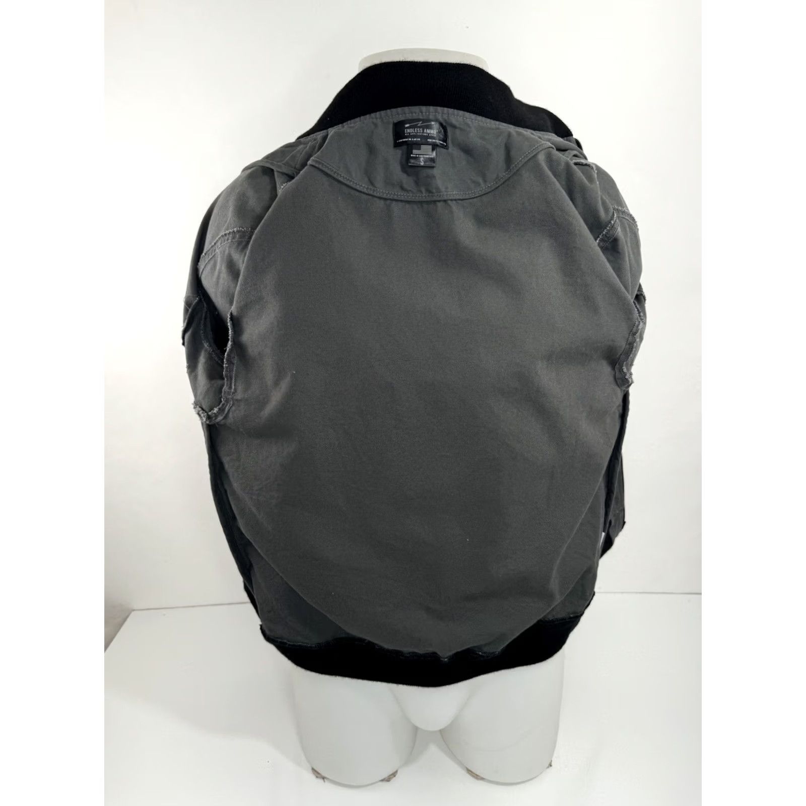 Endless ENDLESS AMMO Embroidered Mens Jacket S Adult Cotton Grayish Green Jacket Embroidered Endlessly Ammo Mens Jacket Size US S / EU 44-46 / 1 - 5 Thumbnail