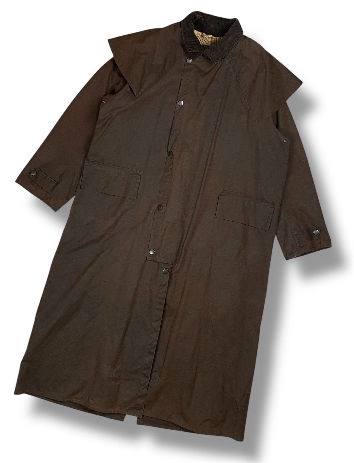 Barbour Stockman A1554 Long Waxed Riding Coat UK42