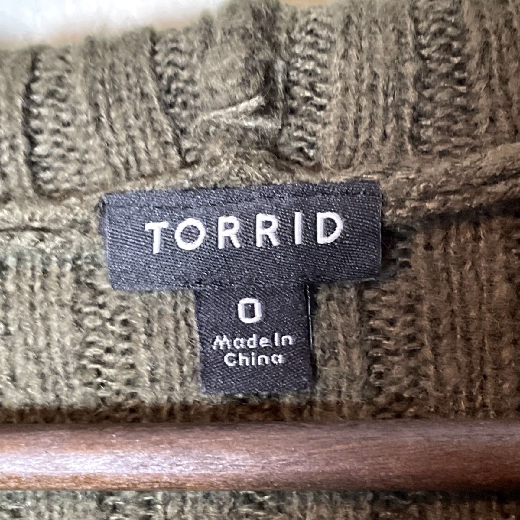 Torrid Torrid Sweater Womens L Hoodie Long Sleeve Green Knit Pullover Casual Leather? Size L / US 10 / IT 46 - 5 Thumbnail