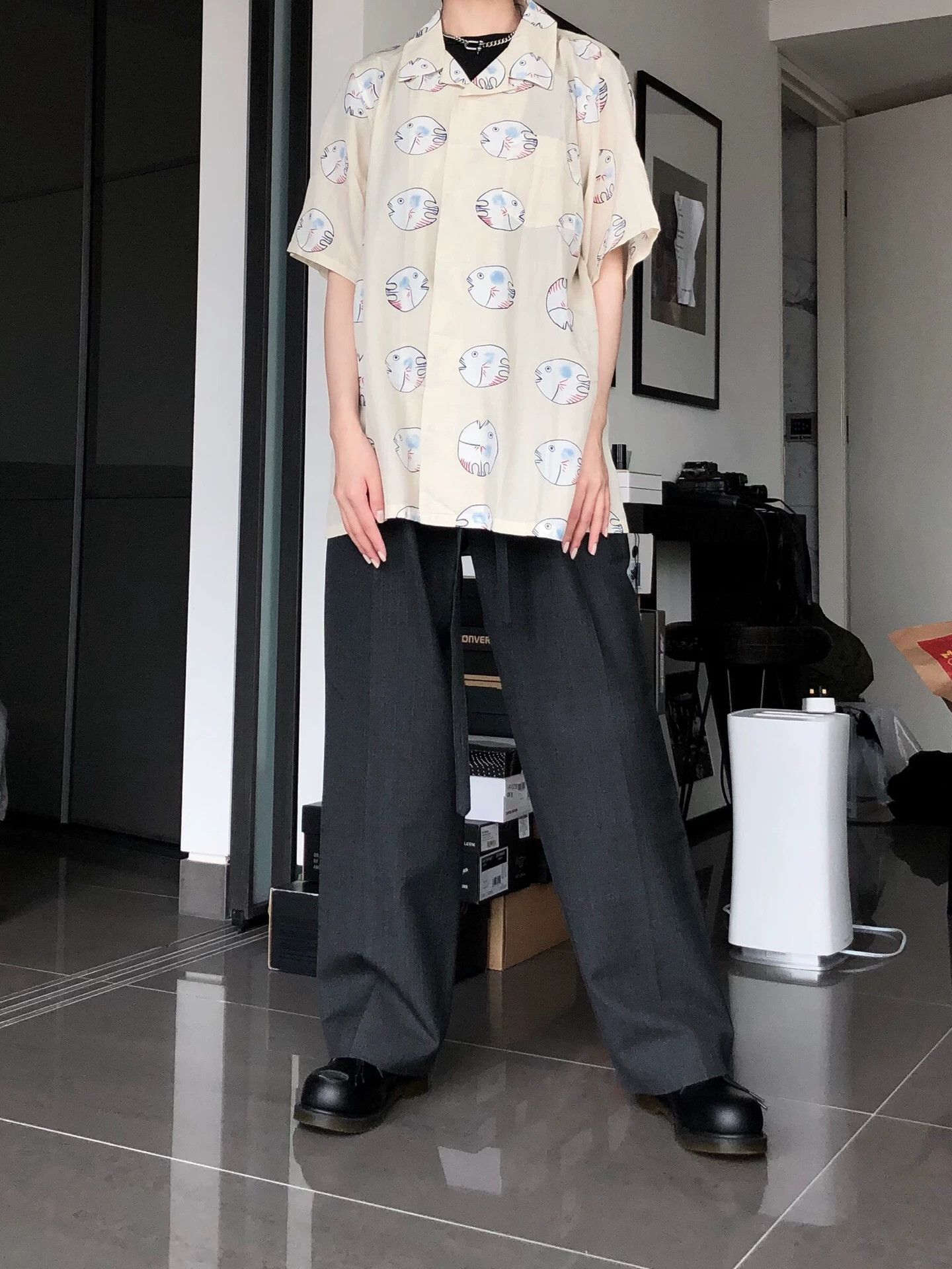 Visvim visvim FREE EDGE SHIRT S/S FISHY Size US L / EU 52-54 / 3 - 1 Thumbnail