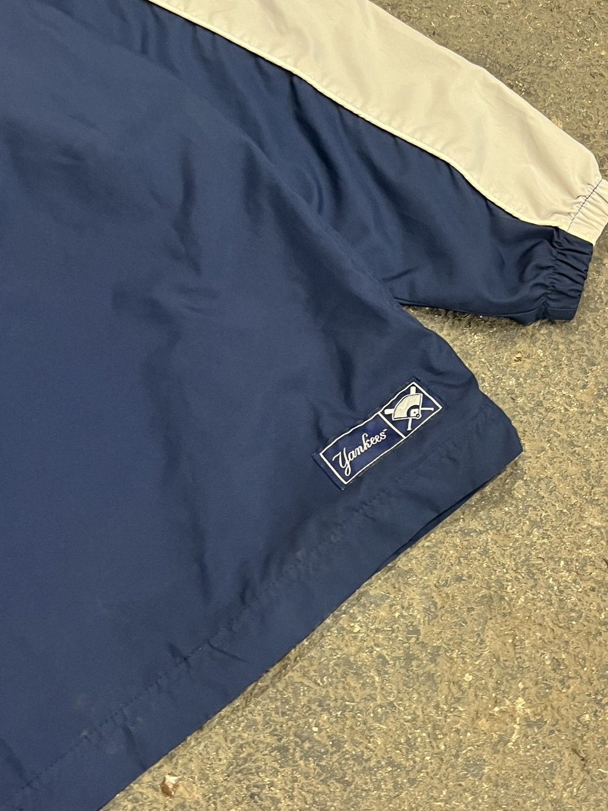 Nike × Vintage Nike center swoosh NY Yankees pull over jacket hype rare y2k Size US XL / EU 56 / 4 - 4 Thumbnail