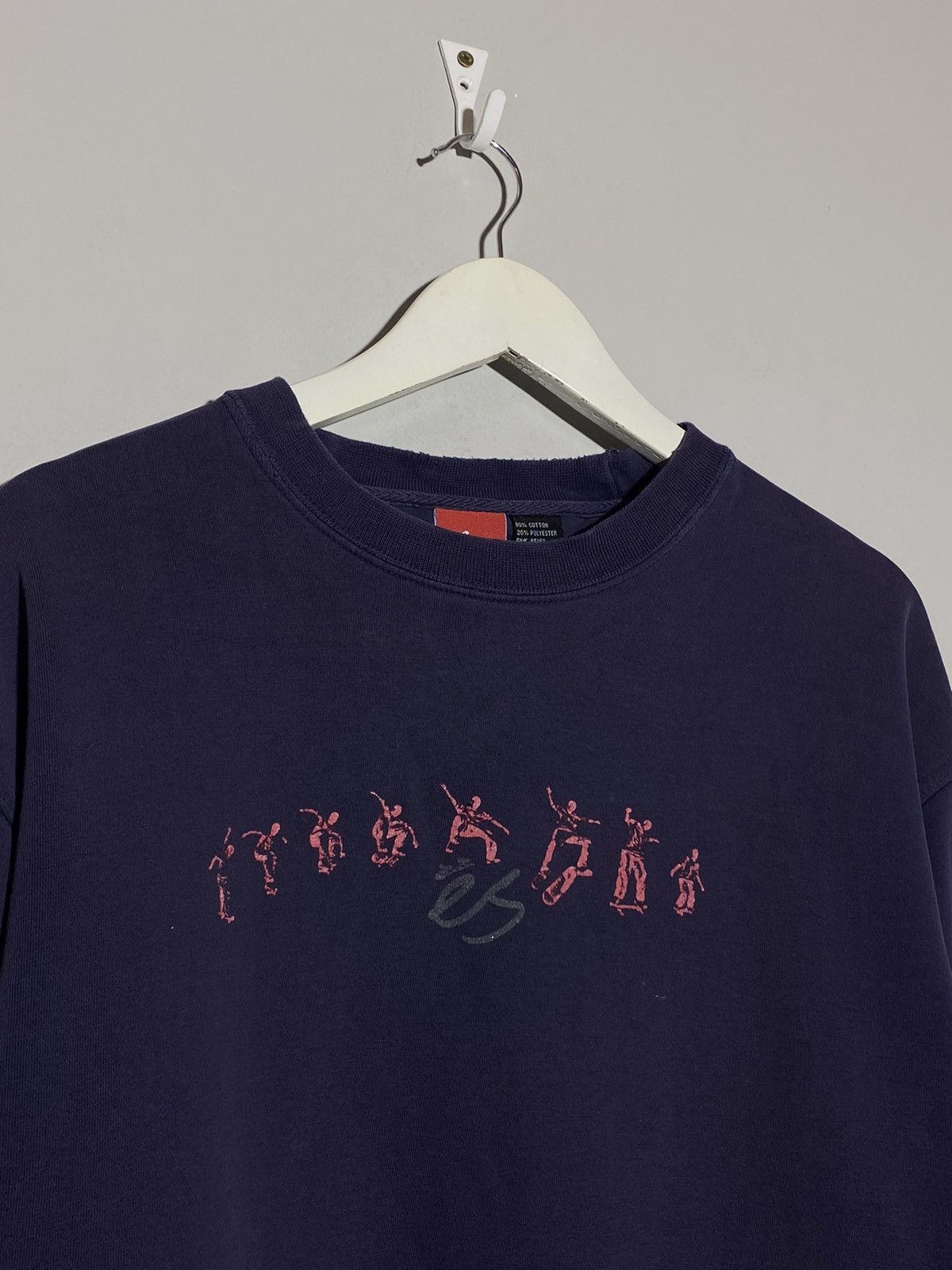eS 🔥 ÉS SKATEBOARDING CREWNECK Y2K DISTRESSED BATTLE STANCE Size US M / EU 48-50 / 2 - 4 Thumbnail