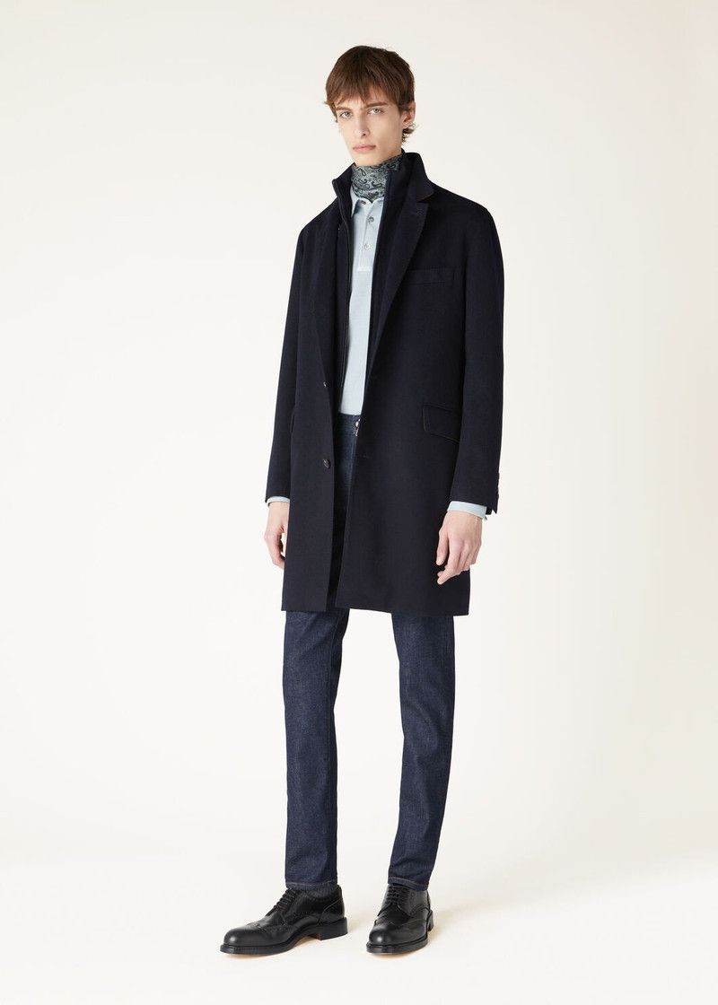 Loro Piana o1w1db10226 FAN1955 Martingala Coat in Navy Blue Size US S / EU 44-46 / 1 - 2 Thumbnail