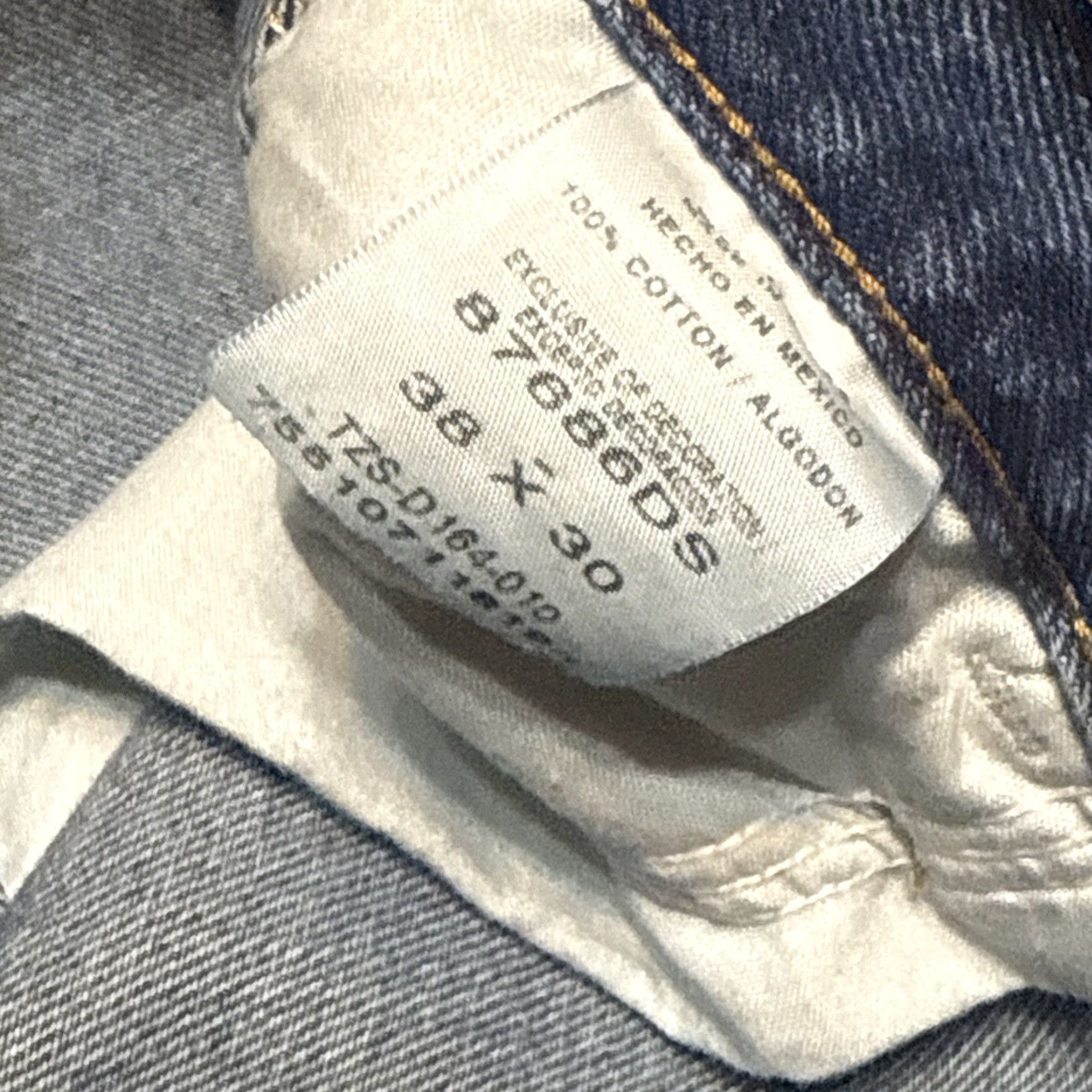 Denime Rustler Carpenter Jeans Mens Sz 38x30 Blue Denim Pockets 100% Cotton Denim Size US 38 / EU 54 - 2 Thumbnail