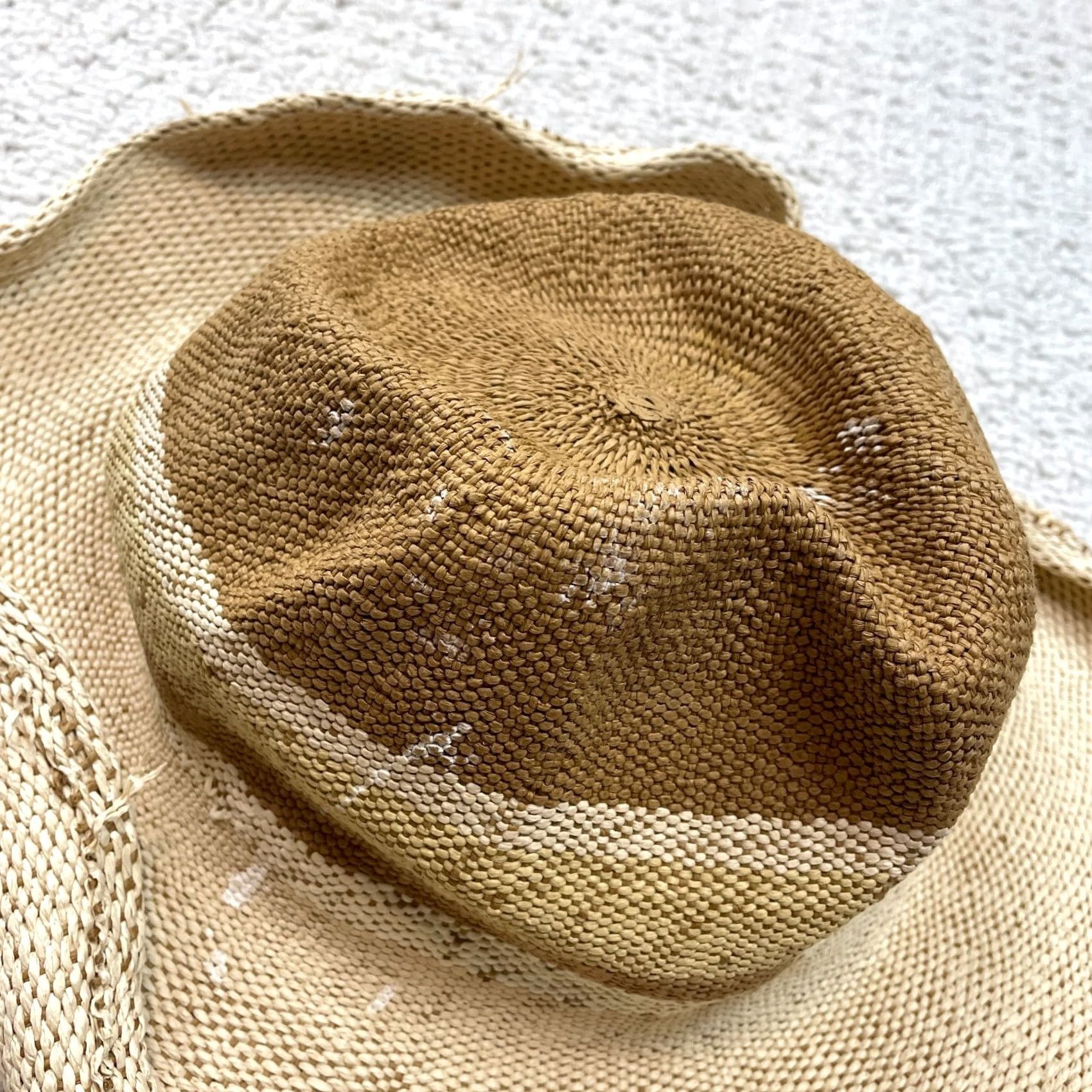 Vintage San Diego Hat Co. Sun Hat Womens One Size Yellow Paper Panama Curved Brim Straw Lightweight Wide Brim Size ONE SIZE - 3 Thumbnail