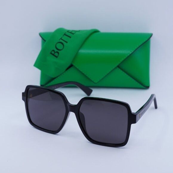 Bottega Veneta 🕶️ New Bottega Veneta BV1317SK 001 Sunglasses - Black Frame Size ONE SIZE - 1 Thumbnail