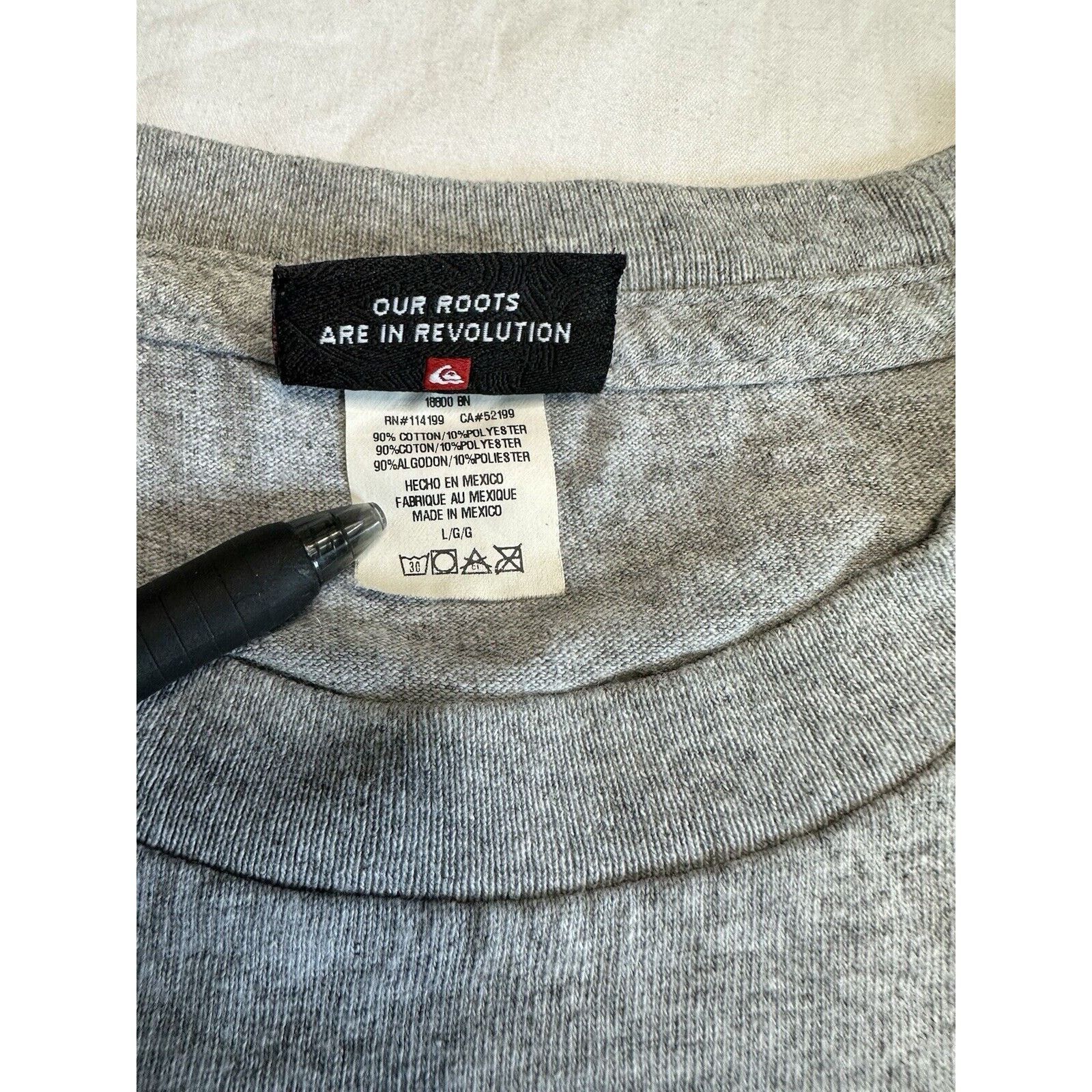 Quiksilver Quicksilver TShirt Large Gray Graphic Gorpcore Surfing Sport Size US L / EU 52-54 / 3 - 5 Thumbnail