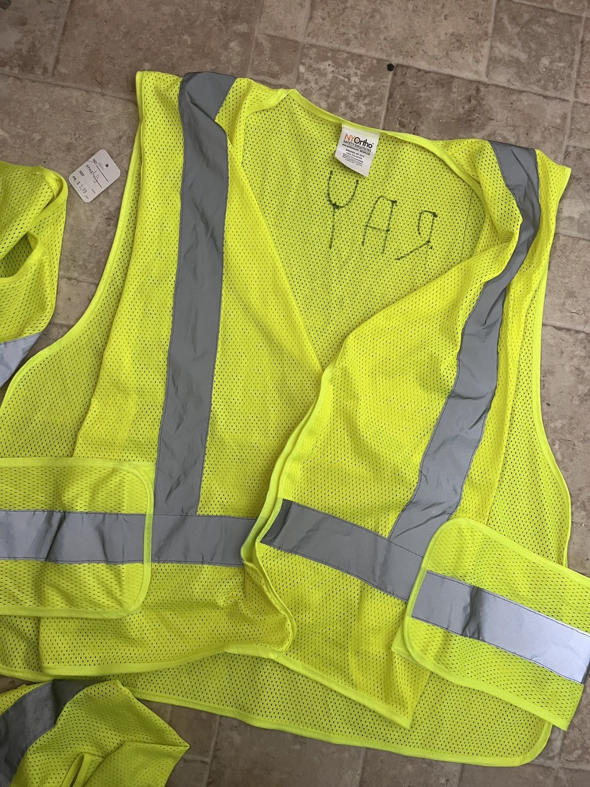 Vintage Bundle of 3 Safety Vest Workwear Reflective Neon Size US XL / EU 56 / 4 - 5 Thumbnail