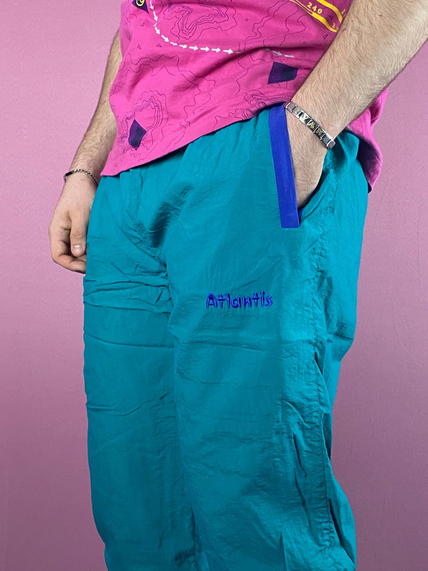 Vintage 90s Cats Vintage Men's Track Pants - M Size US 34 / EU 50 - 4 Thumbnail