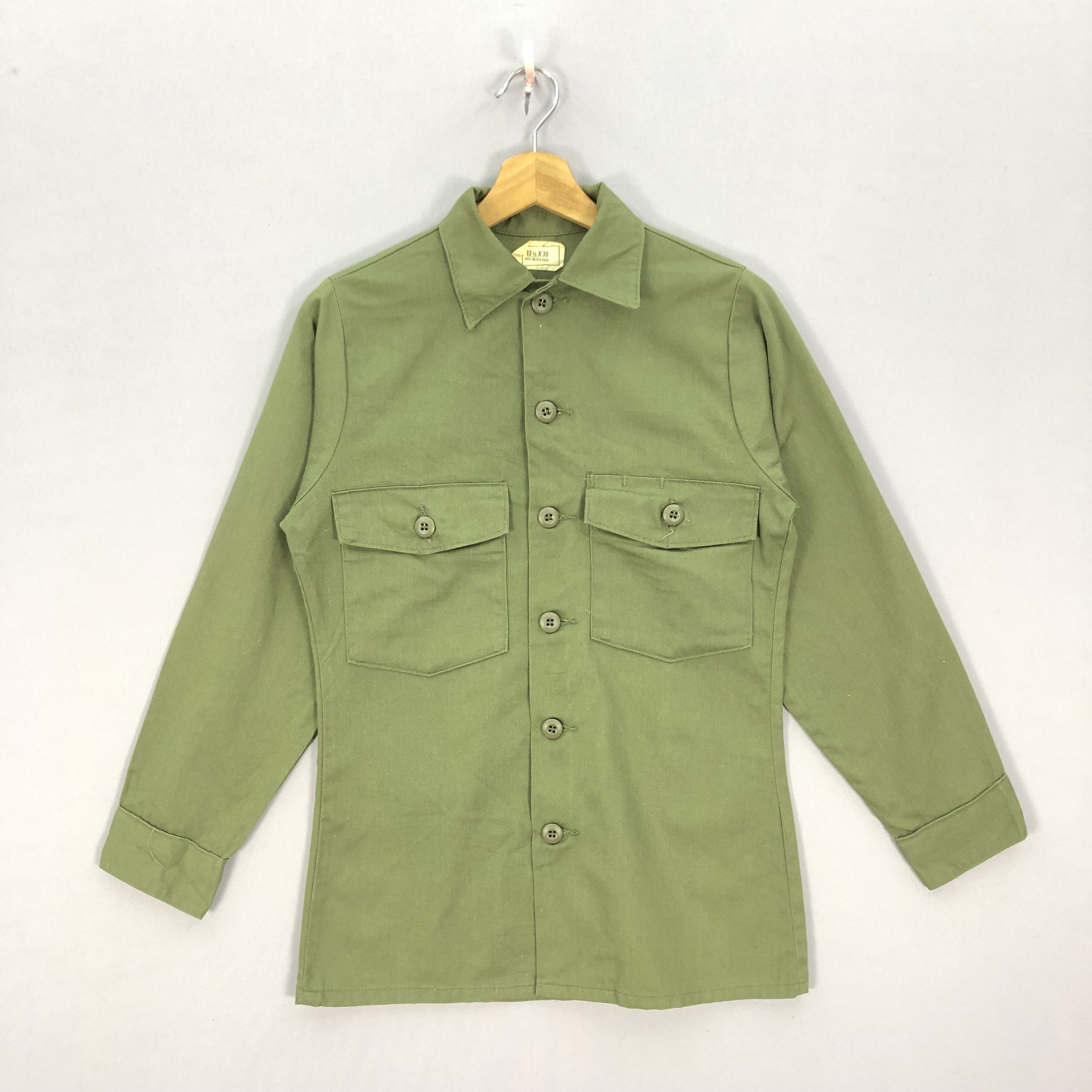 Vintage Vintage 80s OG 507 Military Work Wear Shirt Jacket Size US S / EU 44-46 / 1 - 2 Thumbnail