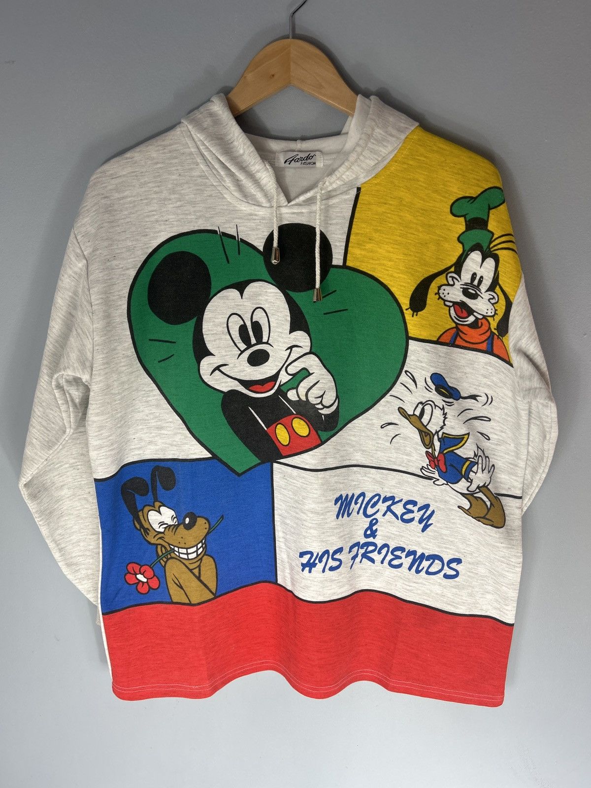 Vintage Vintage 90s Disney Mickey & His Friends Pullover Hoodie Size US L / EU 52-54 / 3 - 1 Thumbnail