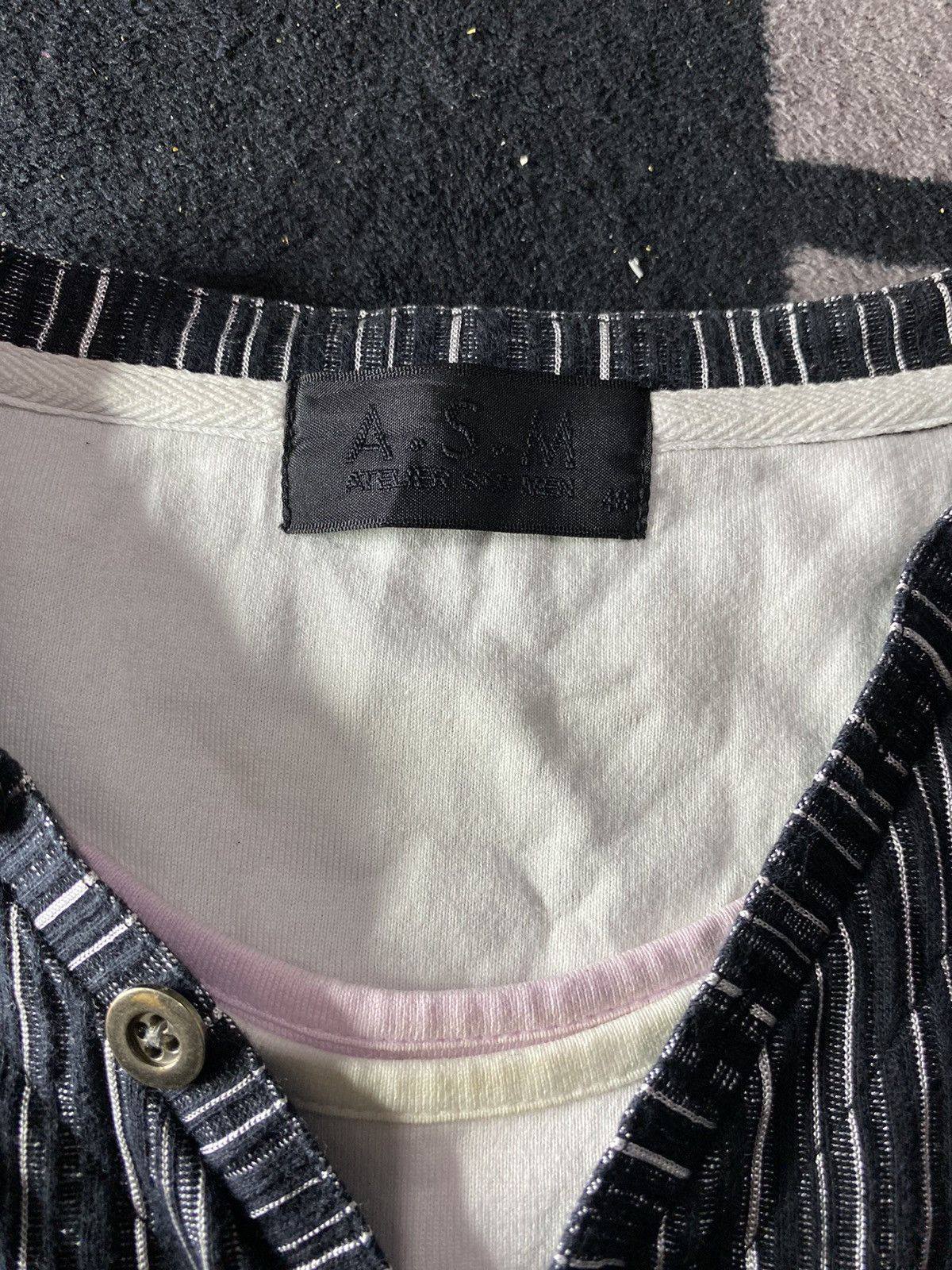 Japanese Brand A.S.M Atelier Sab Men 3 layers tshirts Size US M / EU 48-50 / 2 - 4 Thumbnail