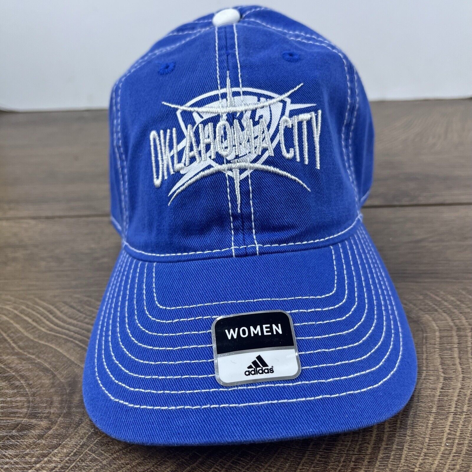 Adidas Oklahoma City Thunder Hat NBA Thunder Blue Cap Adjustable Bl Size ONE SIZE - 1 Thumbnail