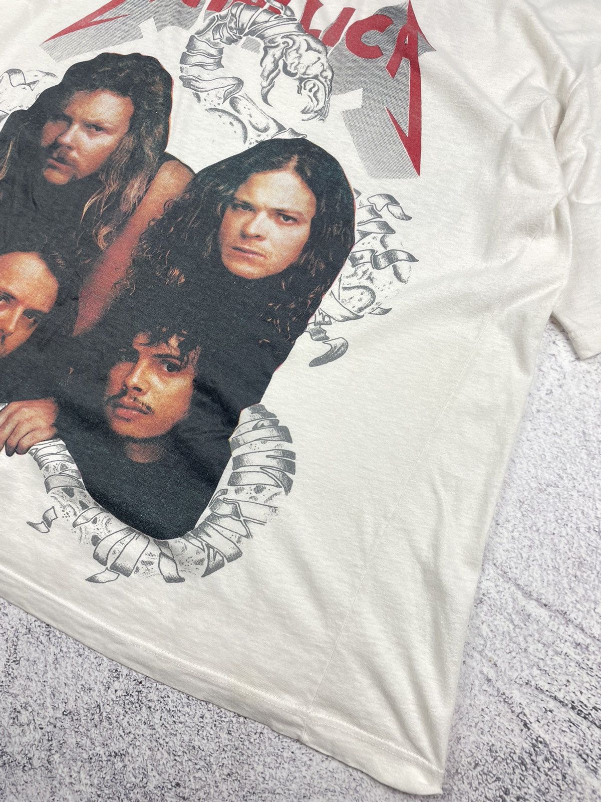 Metallica 90s Metallica Double-Sided Band Tee White Graphic Sz S-M Size US M / EU 48-50 / 2 - 5 Thumbnail