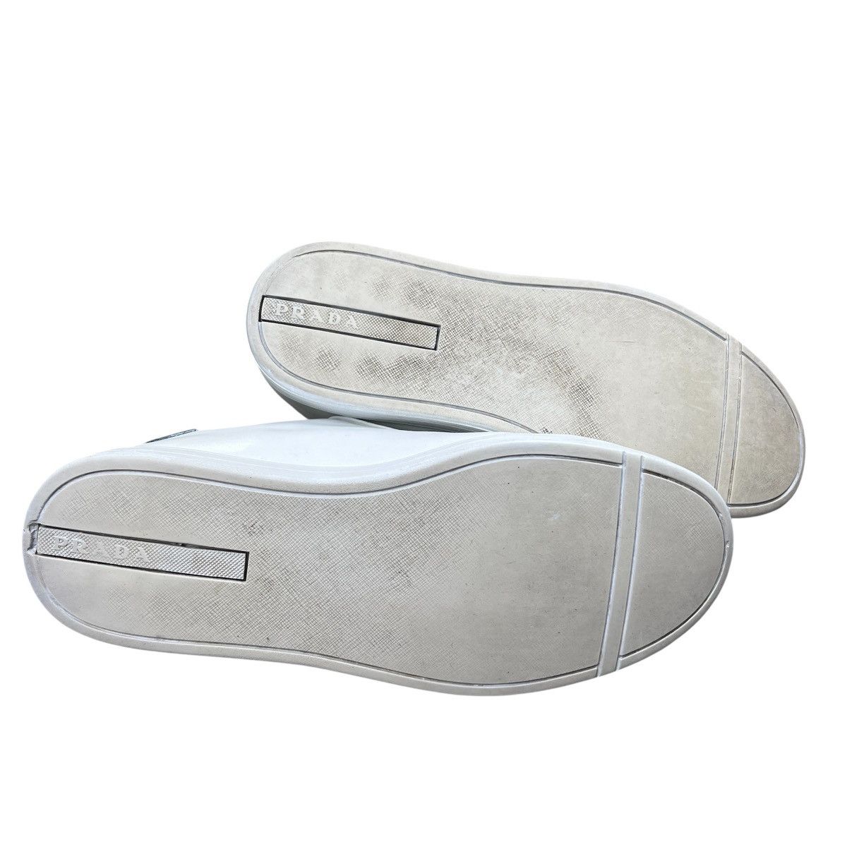 Prada Prada Milano White Leather Sneakers Custom Painted Men's Size US 8.5 / EU 41-42 - 8 Thumbnail