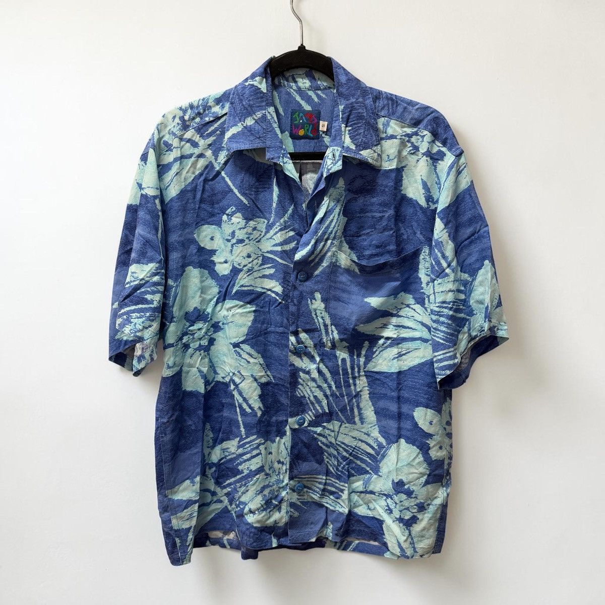 Jams World Vintage Jams World Hawaiian Aloha Blue Shirt Size Small Size US S / EU 44-46 / 1 - 1 Thumbnail