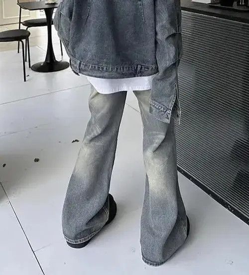 Japanese Brand × Jean Y2k 90s Flare Baggy Jeans Unisex Size US 28 / EU 44 - 3 Thumbnail