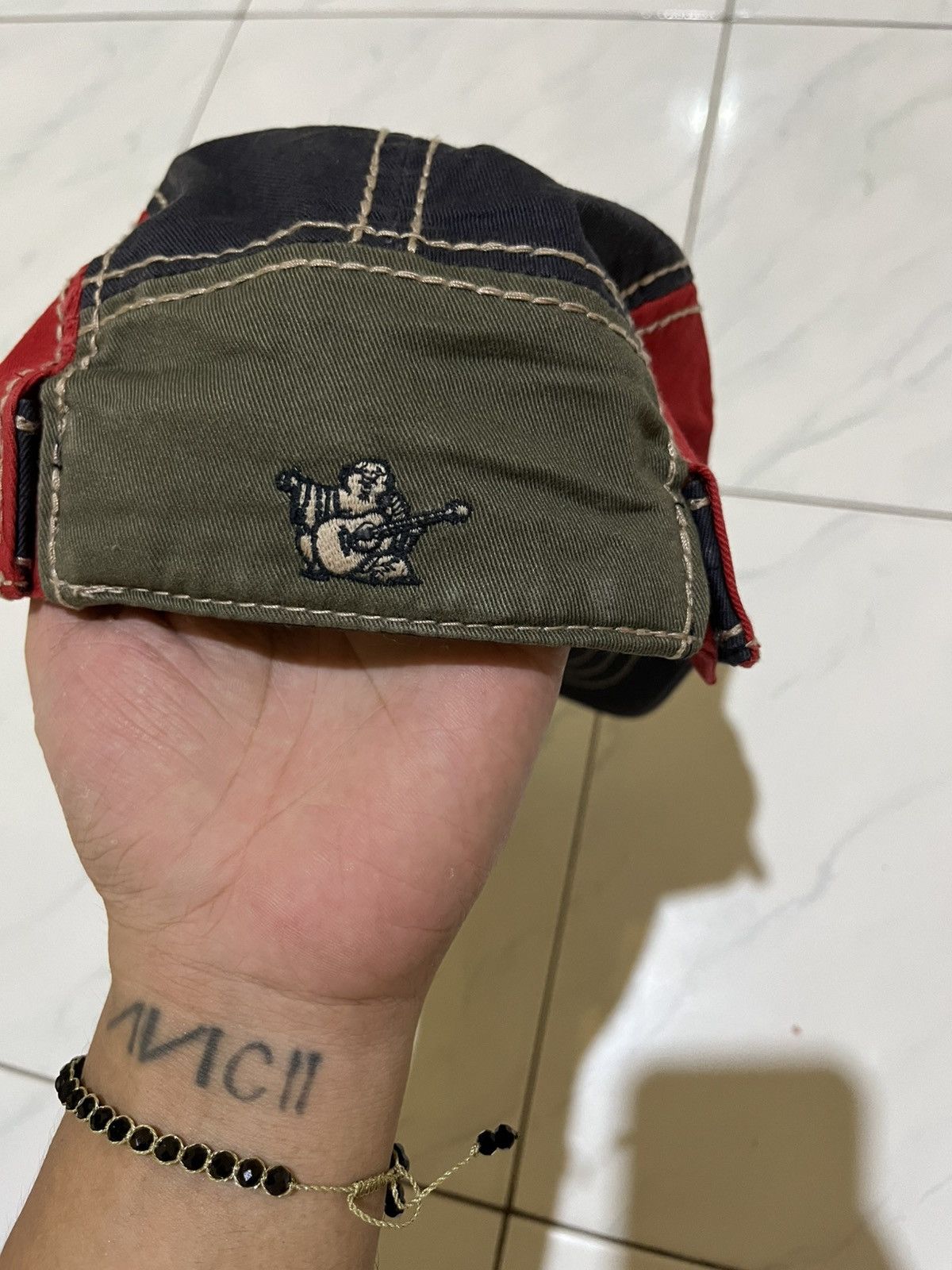 True Religion 🔥 Very Rare!!! Vintage 5 Panel True Religion Distressed Hats Size ONE SIZE - 4 Thumbnail