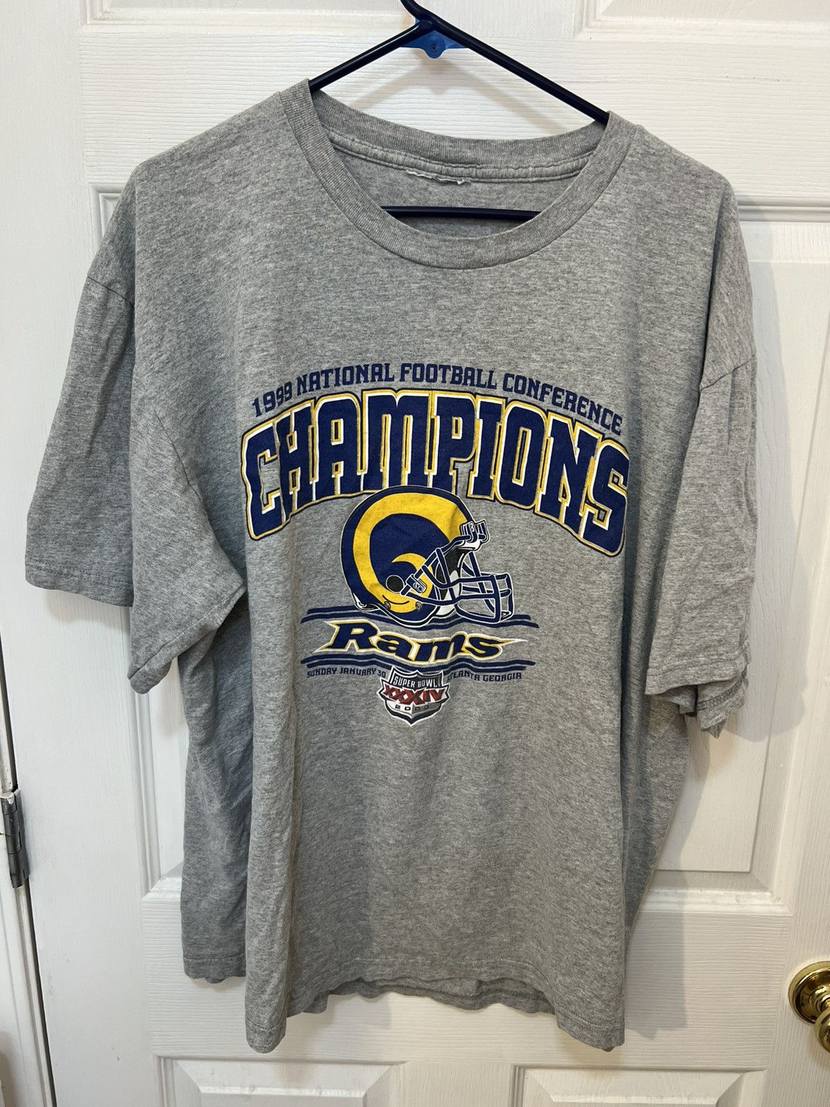 1999 Los Angeles Rams St Louis Rams Super Bowl XXXIV T Shirt