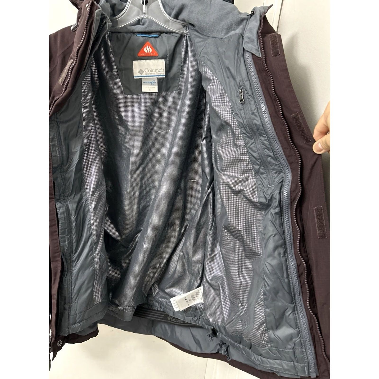 Vintage Columbia Omni-Heat Interchange Jacket Mens S Brown 3-in-1 Omni-Tech Parka Coat Size US S / EU 44-46 / 1 - 7 Thumbnail