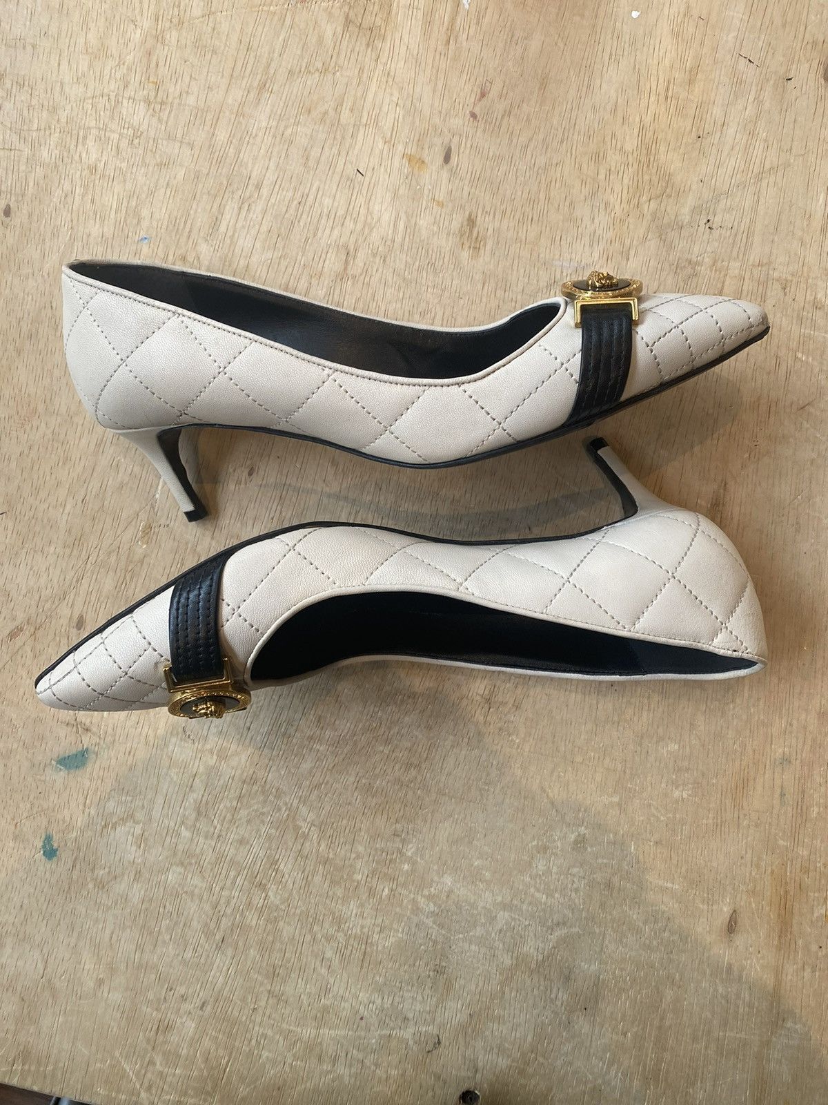 Versace Versace Medusa Aevitas Leather Heels Size 39 Size US 9 / IT 39 - 6 Thumbnail
