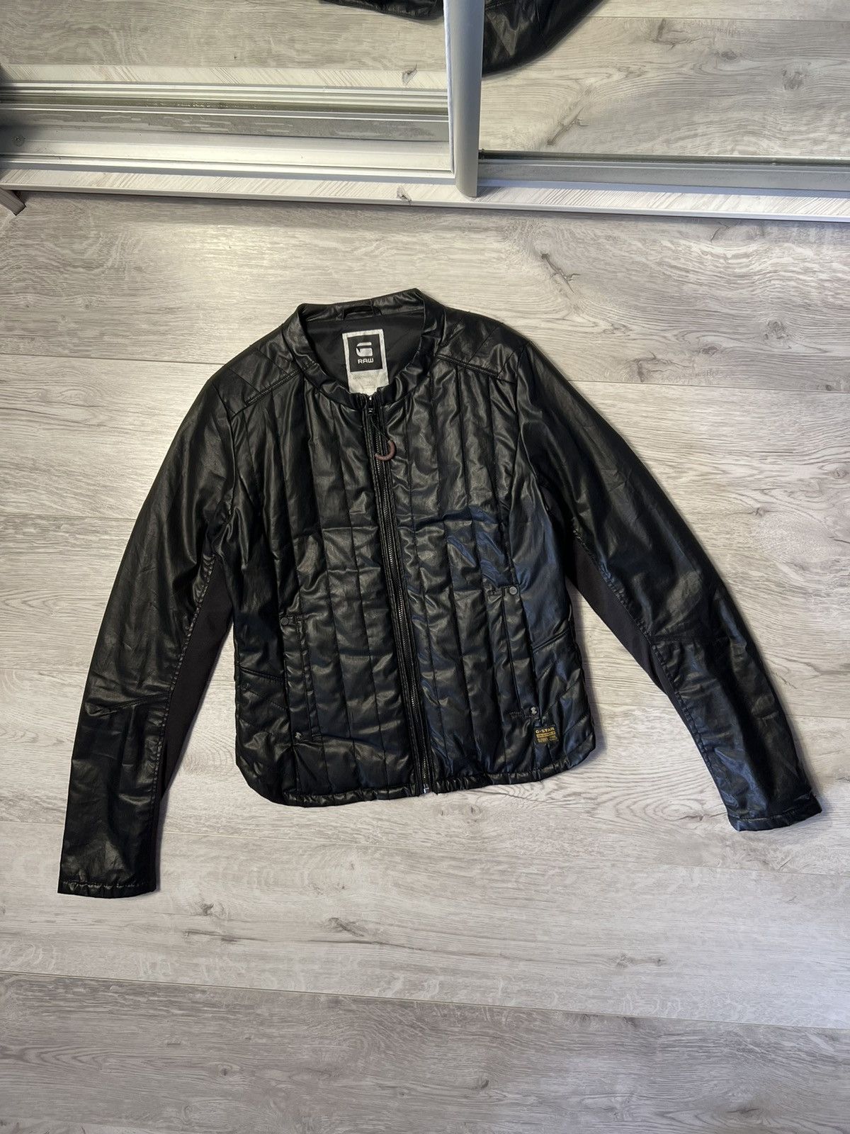 G-Star Vintage G-Star Raw Ocean Quilted Biker Jacket Women’s Size M Size M / US 6-8 / IT 42-44 - 7 Thumbnail