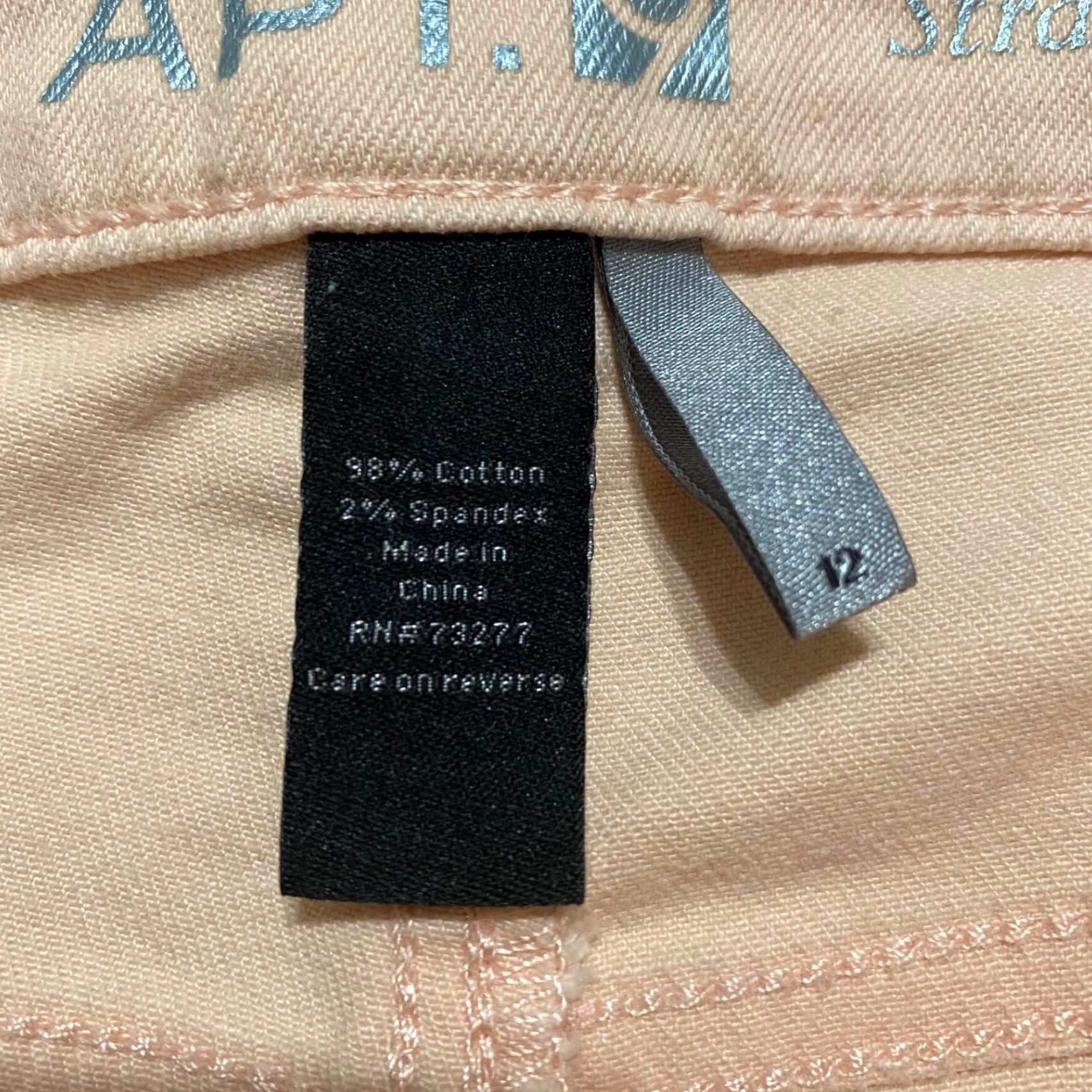 Apt. 9 Apt. 9 Womens Jeans Light Orange Denim Light Wash Straight Capri Mid Rise Size 34" / US 12 / IT 48 - 4 Thumbnail