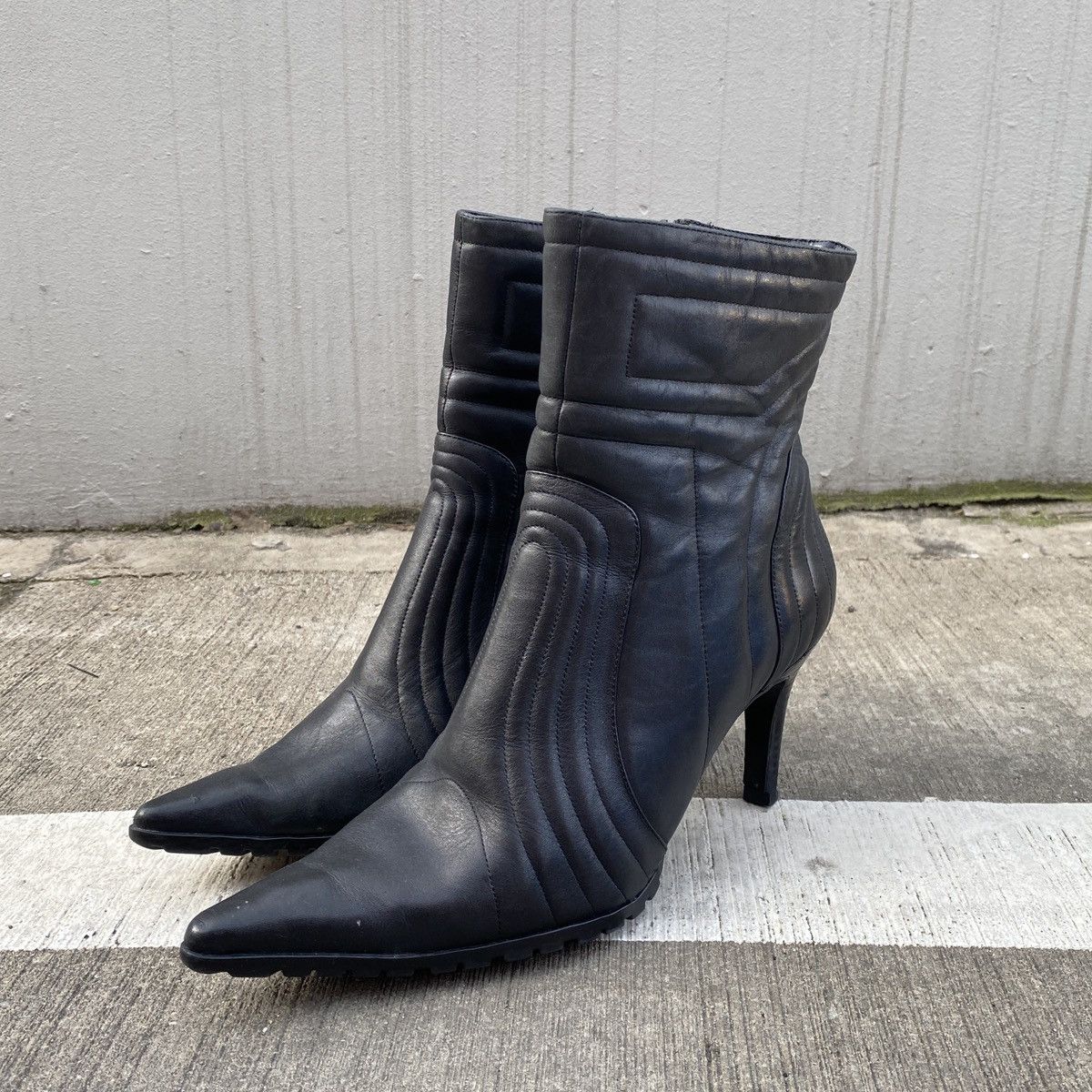 Other AvantGarde Biker Real Leather Heels Size US 10 / IT 40 - 1 Thumbnail