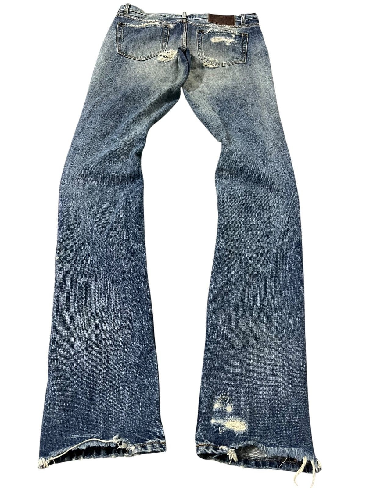 If Six Was Nine Distressed Ralph Lauren Dungarees Low Rise Sick Jean Size US 30 / EU 46 - 2 Thumbnail